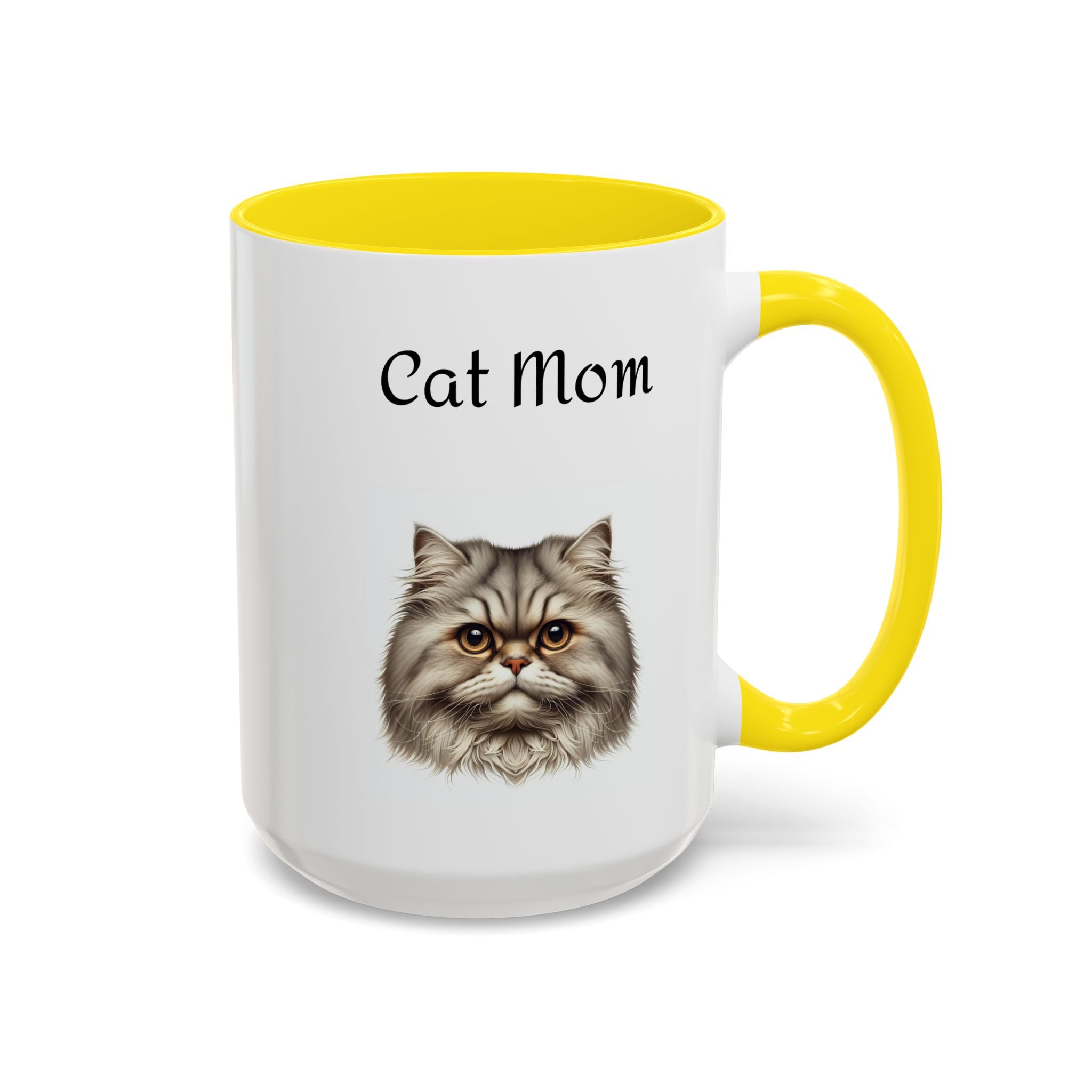 Cat Mom Accent Mug