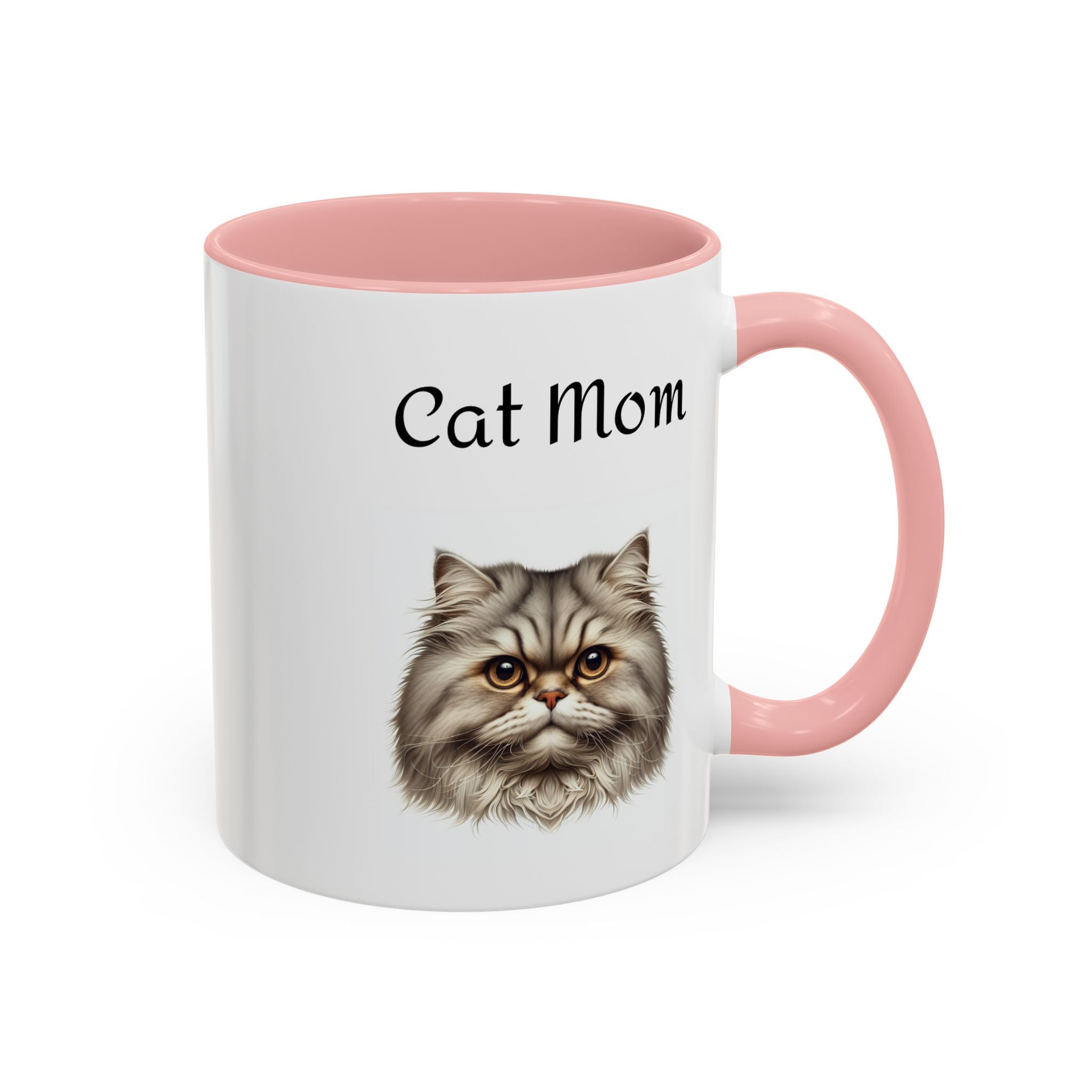 Cat Mom Accent Mug