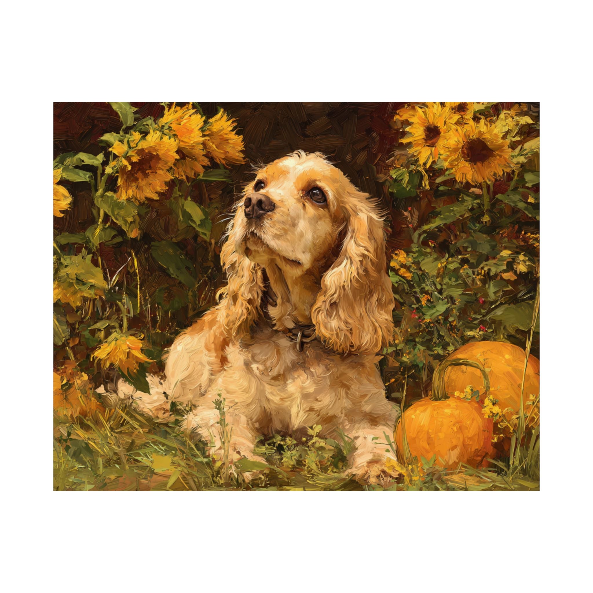 Cocker Spaniel 6- Sunflower Season Collection