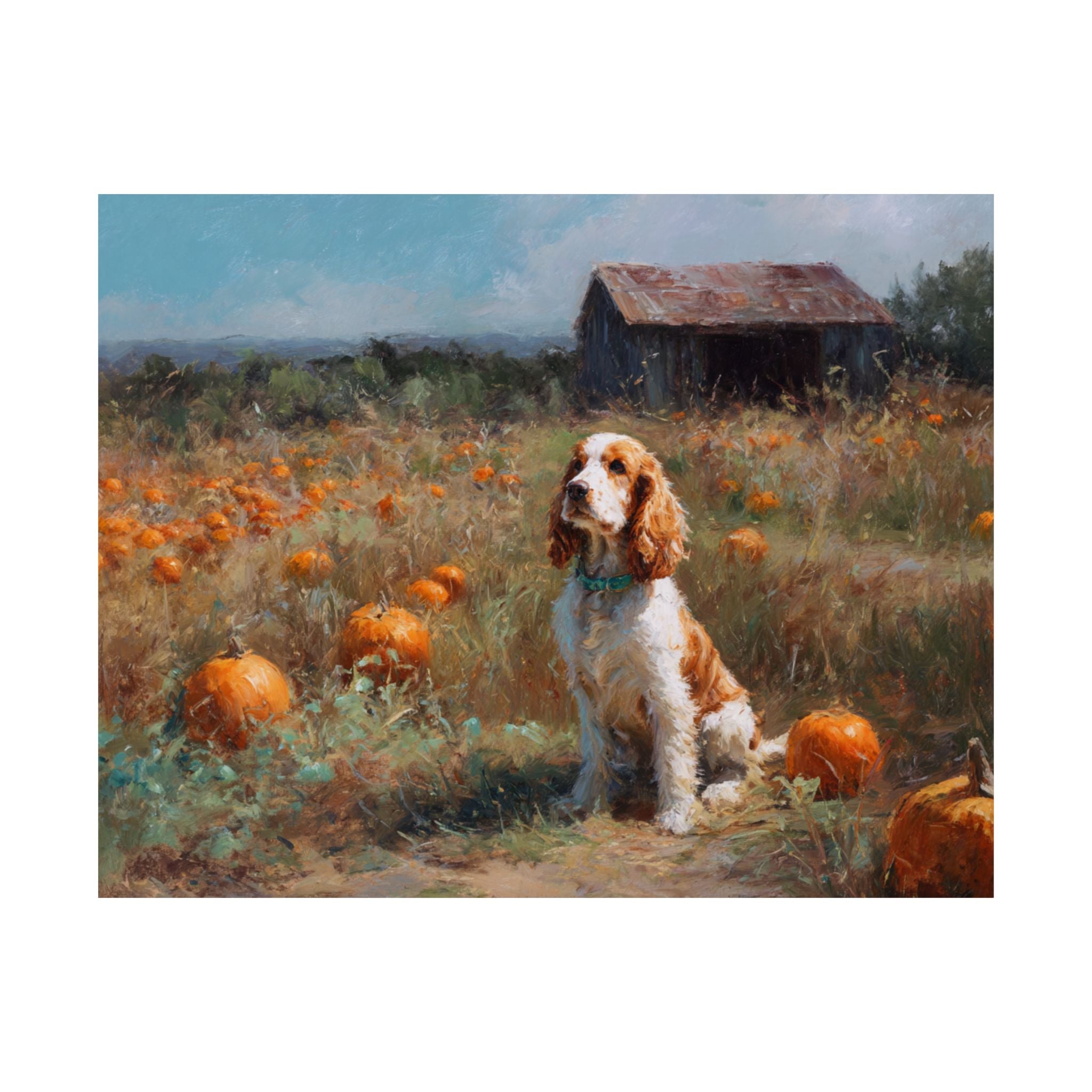 Cocker Spaniel 6- Pumpkin Patch Collection