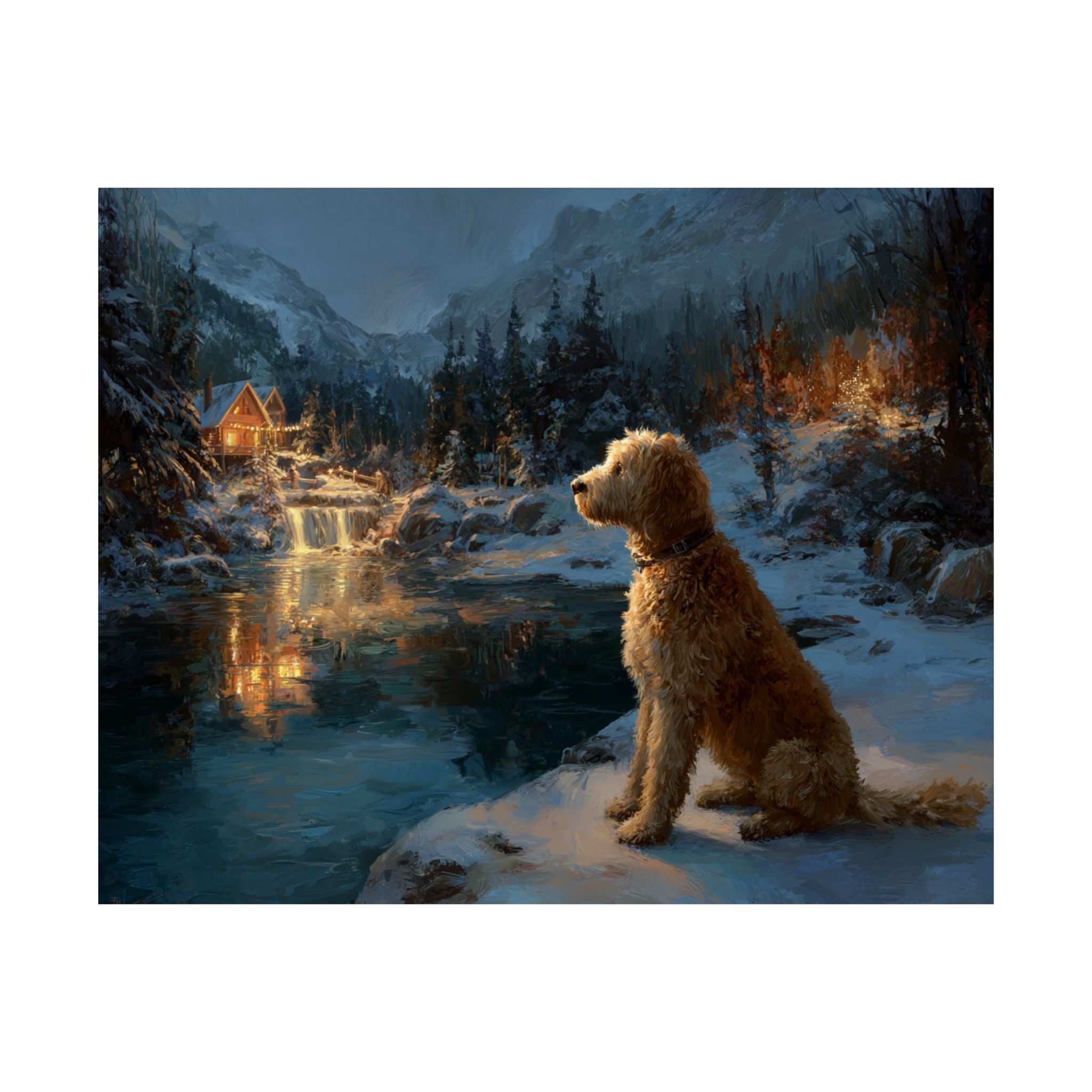 Golden Doodle 1- Winter Whiskers Collection