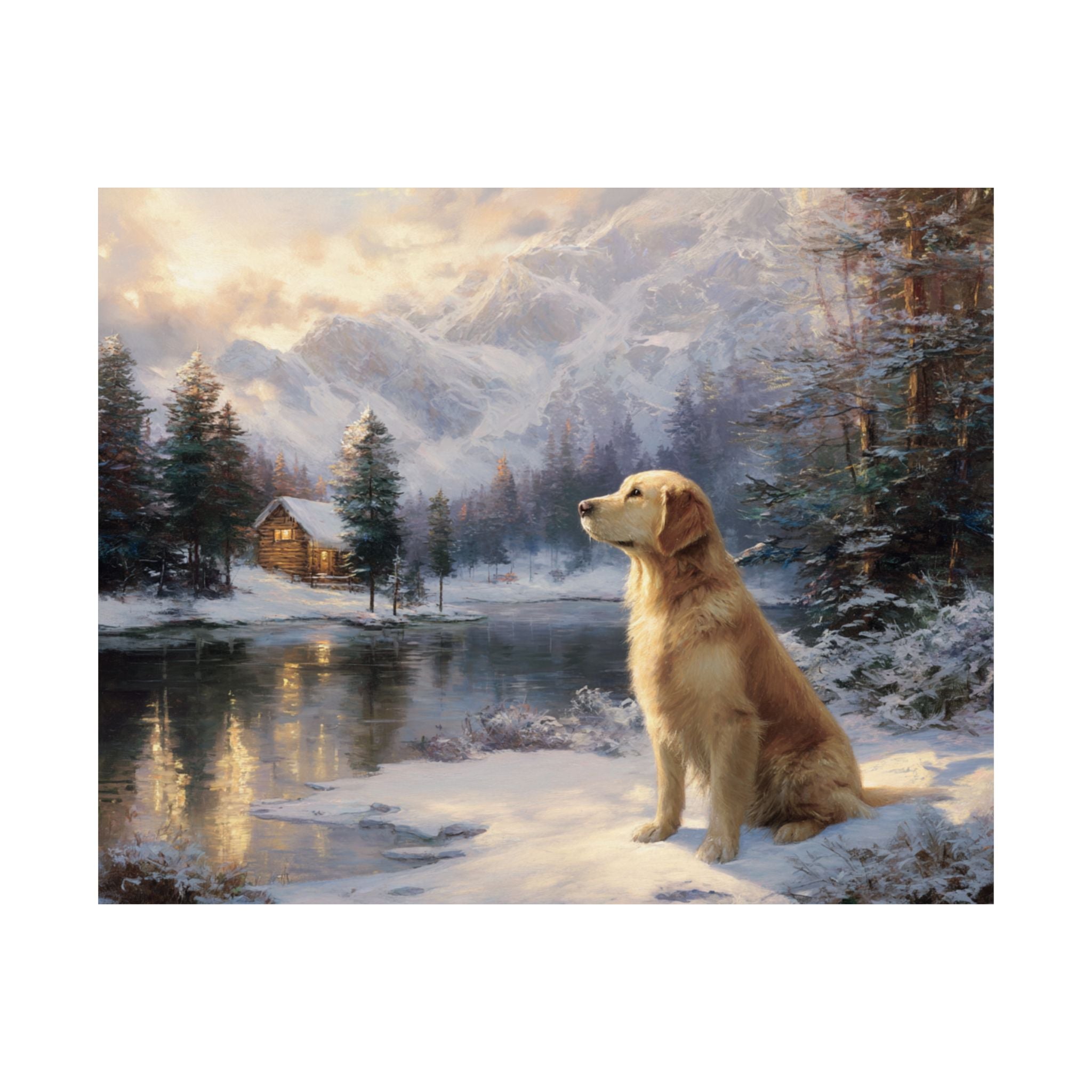 Golden Retriever 5- Winter Whiskers Collection