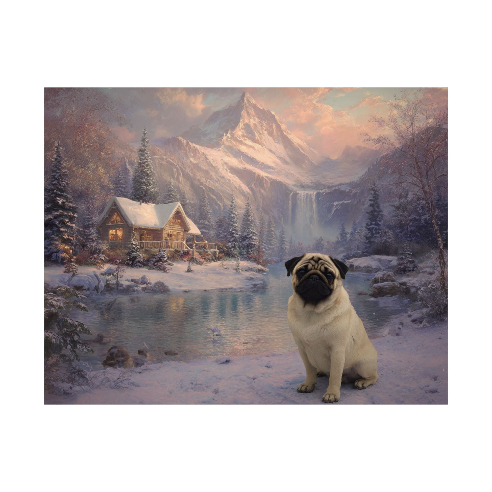 Pug 2- Winter Whiskers Collection