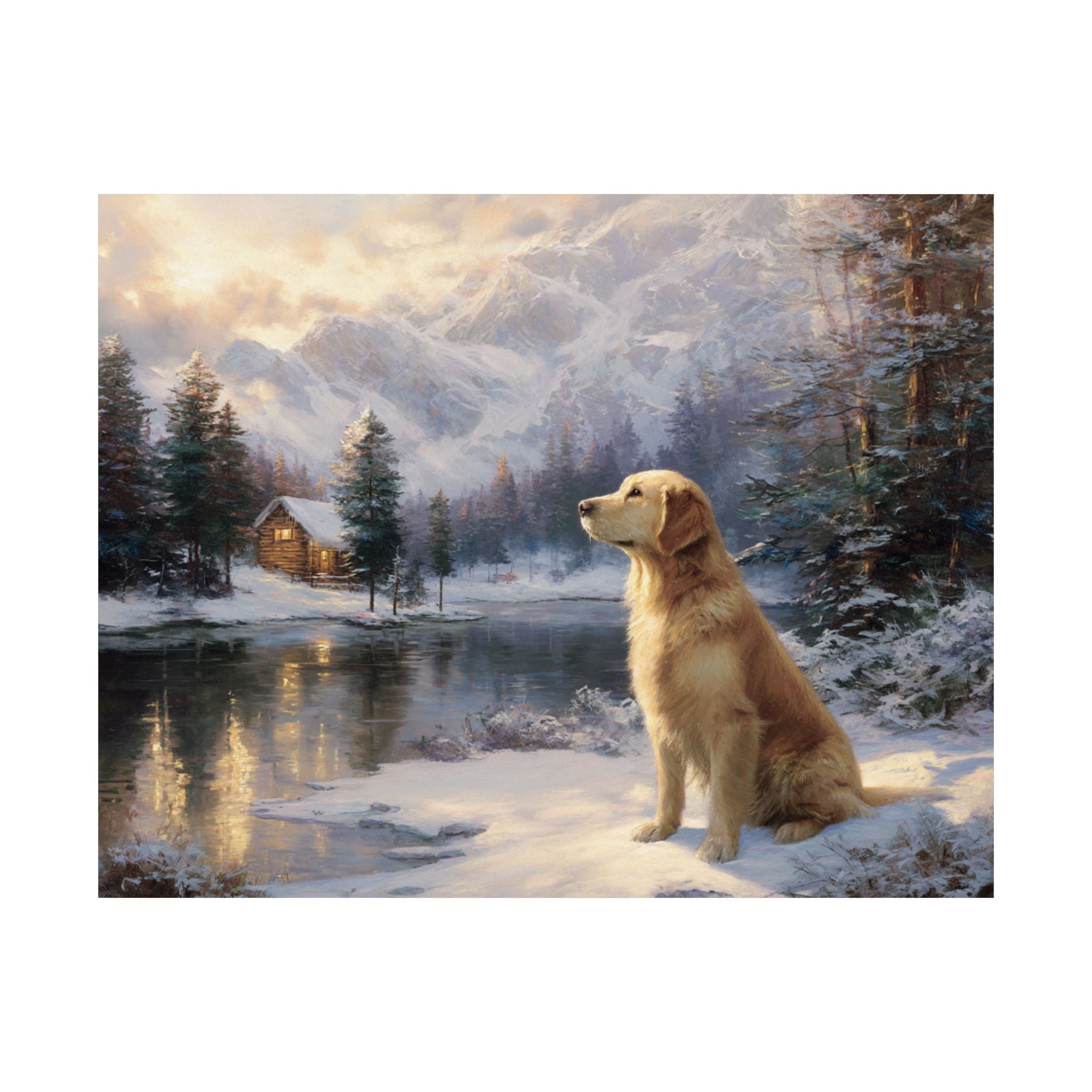 Golden Retriever 5- Winter Whiskers Collection
