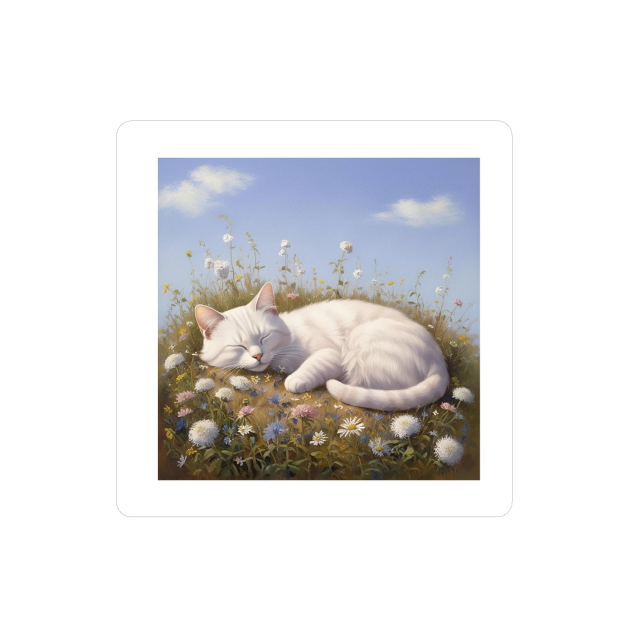 Cozy Cat Vinyl Decal