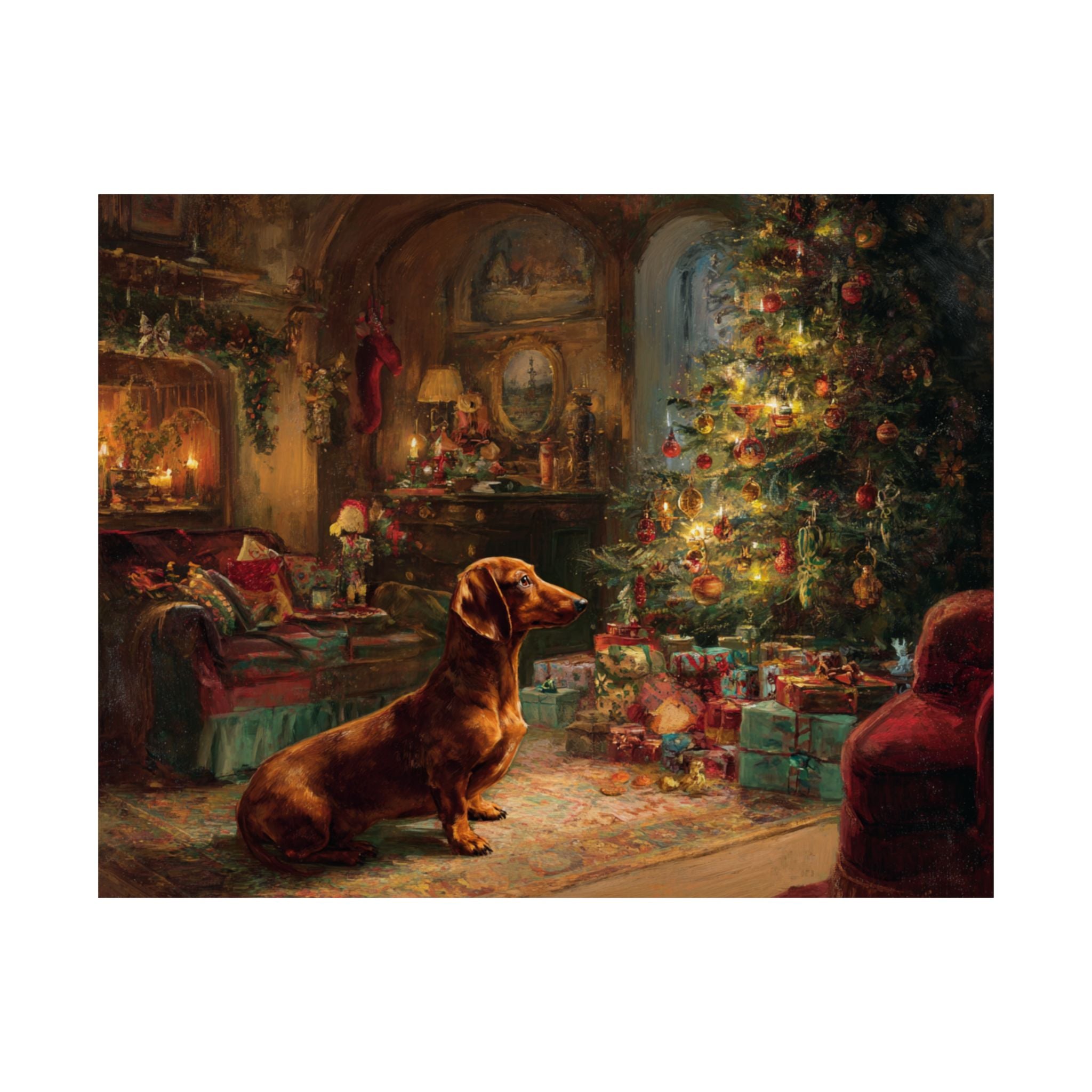 Dachshund 2- Cozy Christmas Collection
