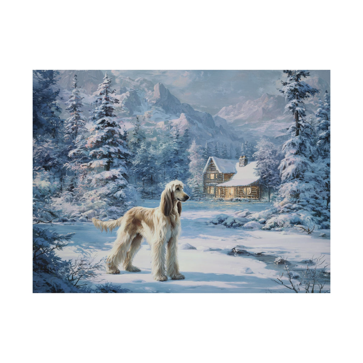 Afghan Hound 6- Winter Whiskers Collection