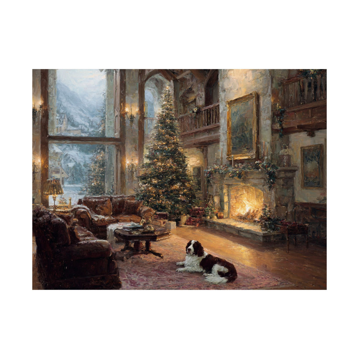 Springer Spaniel 8- Cozy Christmas Collection
