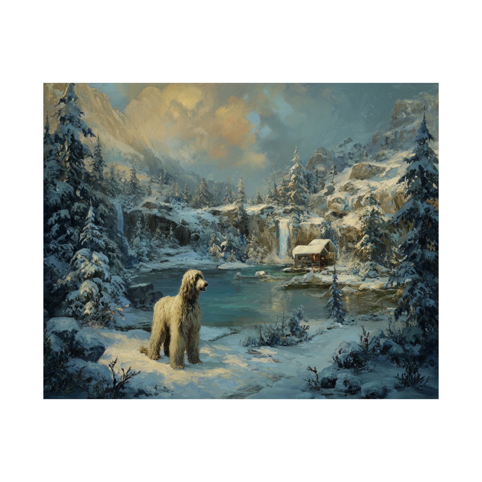 Afghan Hound 3- Winter Whiskers Collection