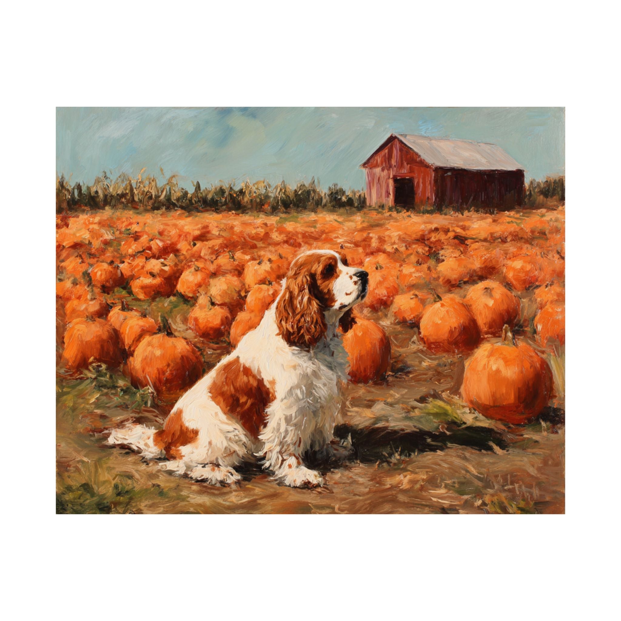Cocker Spaniel 7- Pumpkin Patch Collection