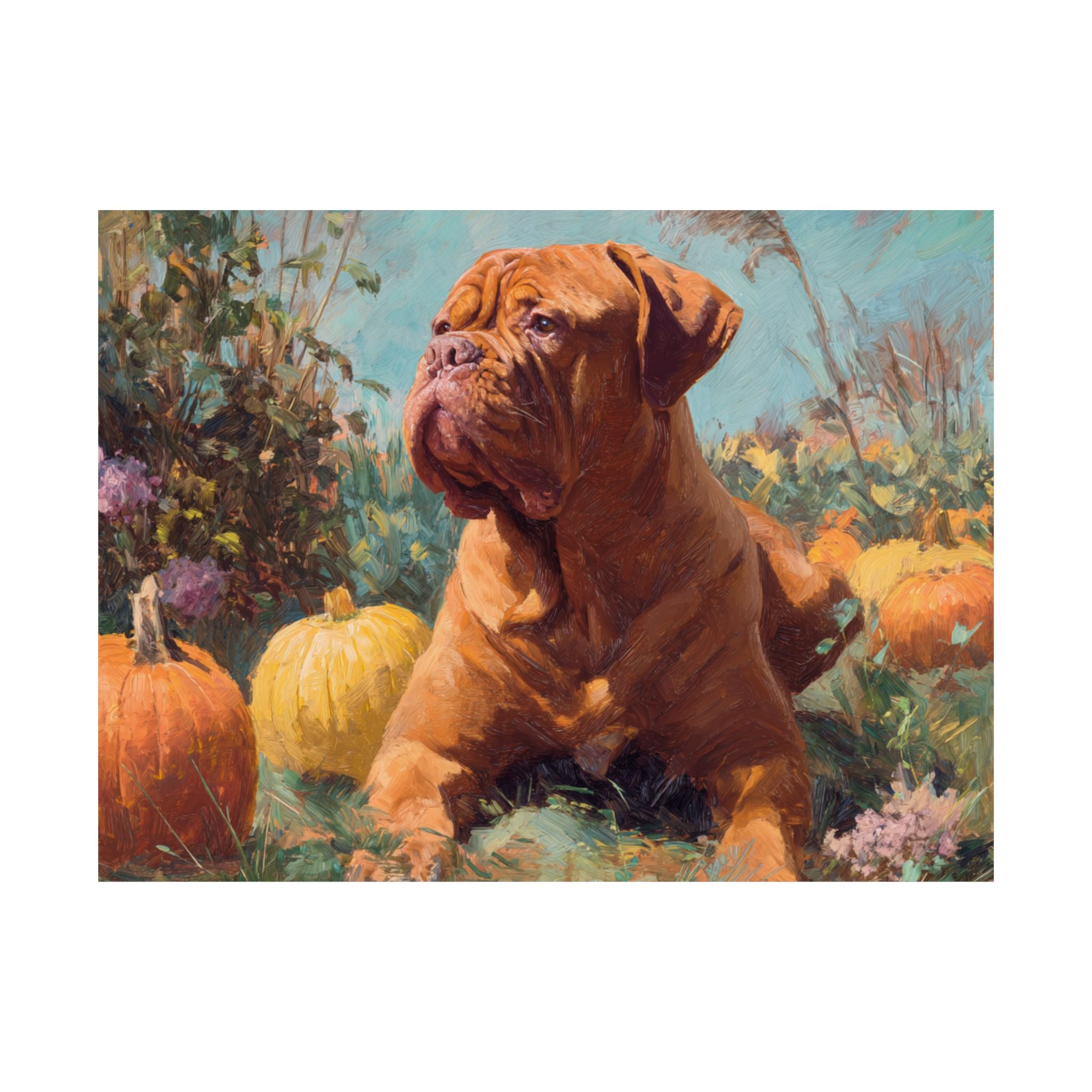 French Mastiff 4- Pumpkin Patch Collection