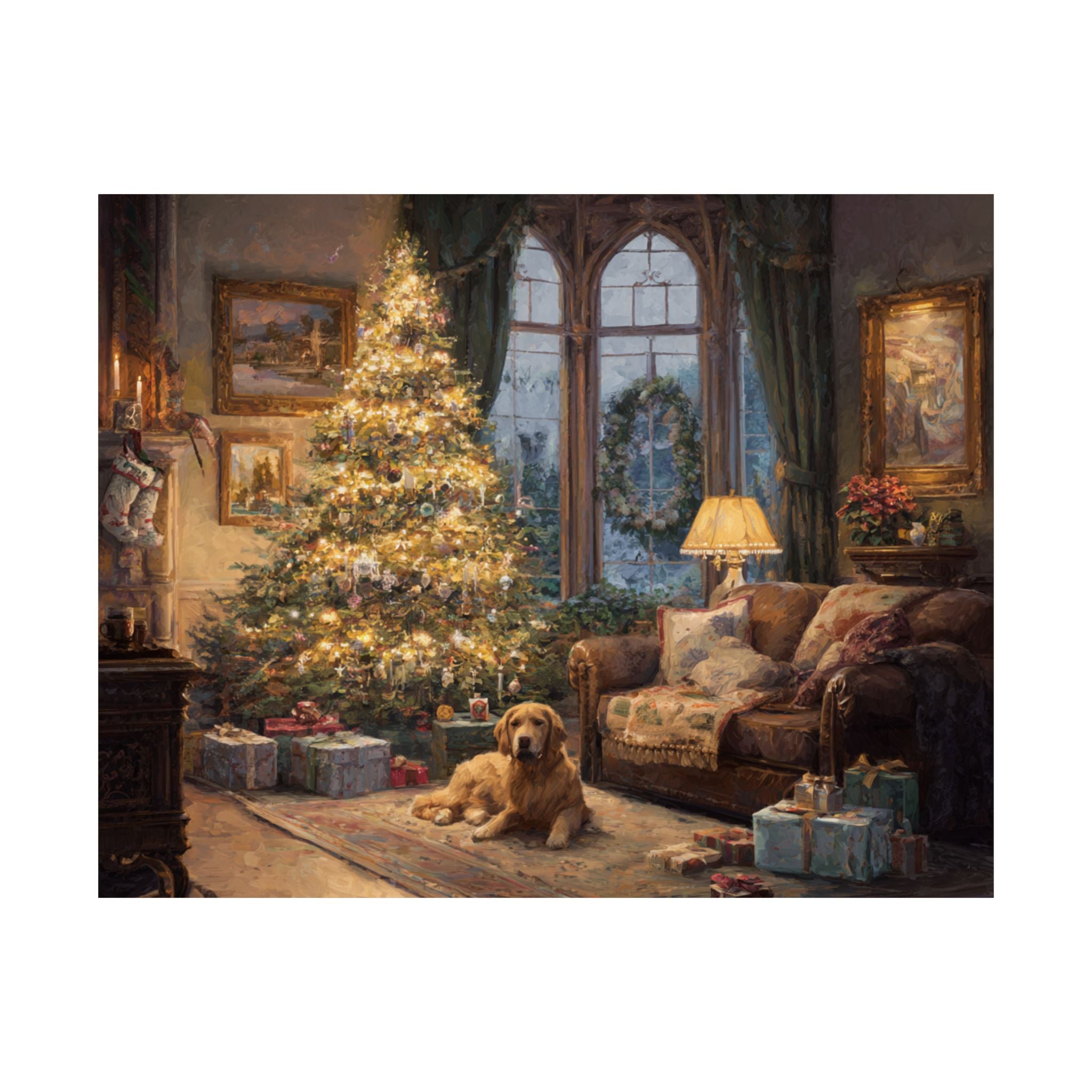 Golden Retriever 8- Cozy Christmas Collection