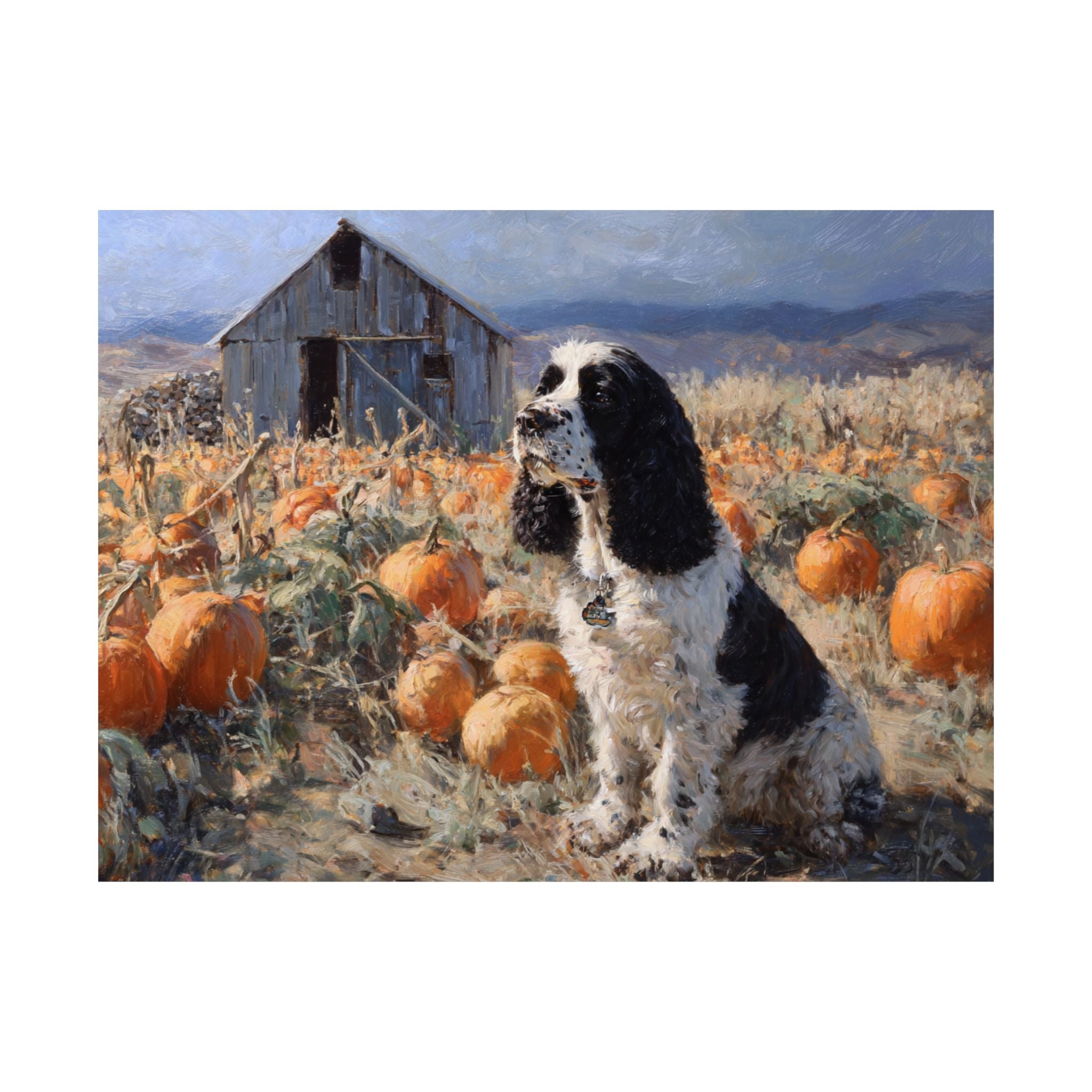 Cocker Spaniel 4- Pumpkin Patch Collection
