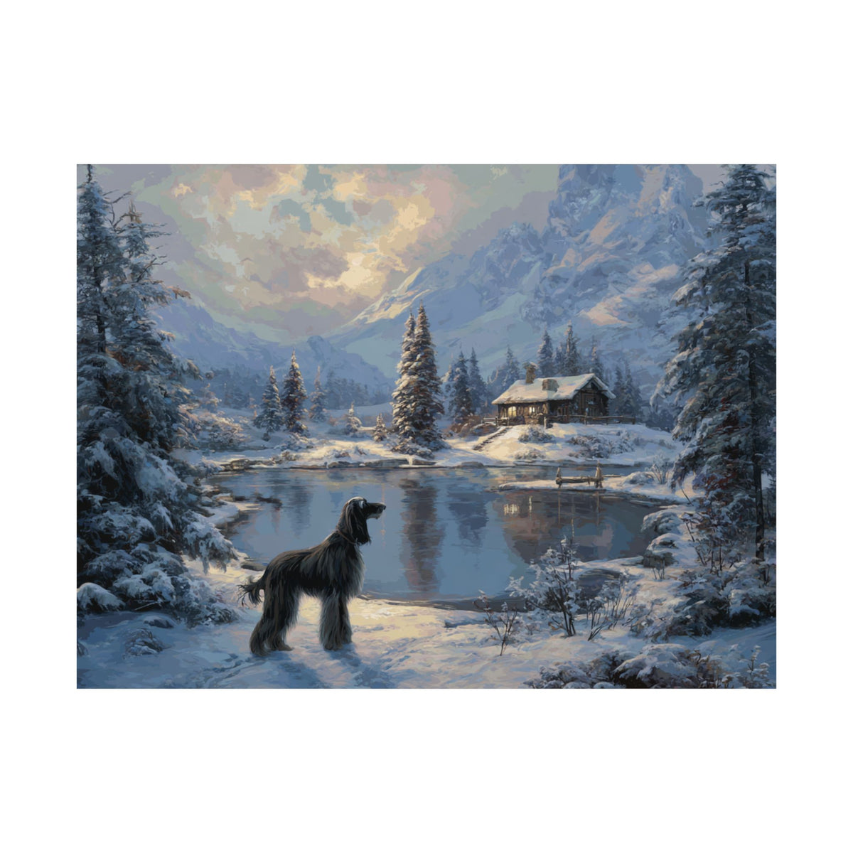 Afghan Hound 5- Winter Whiskers Collection