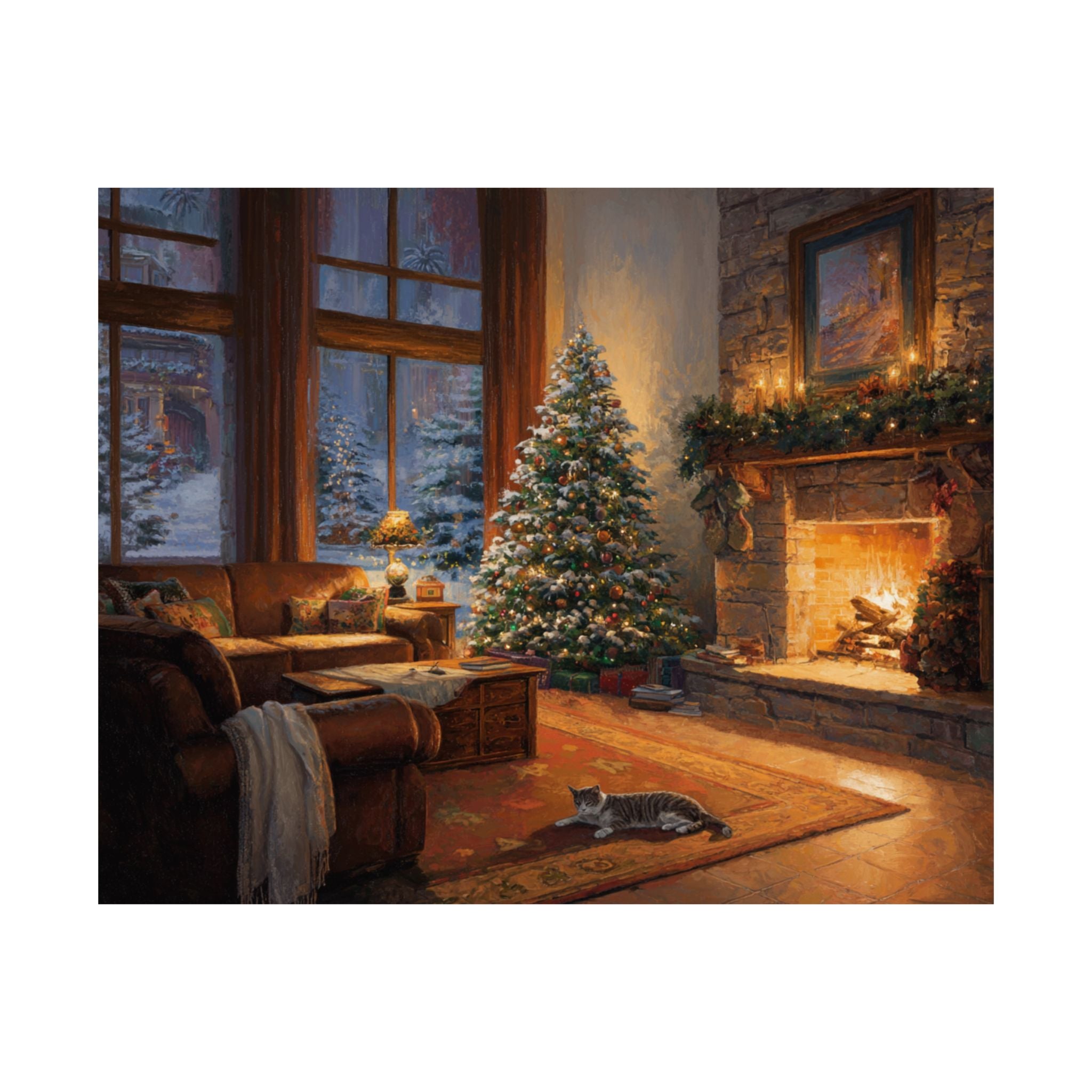 American Shorthair Cat 2- Cozy Christmas Collection