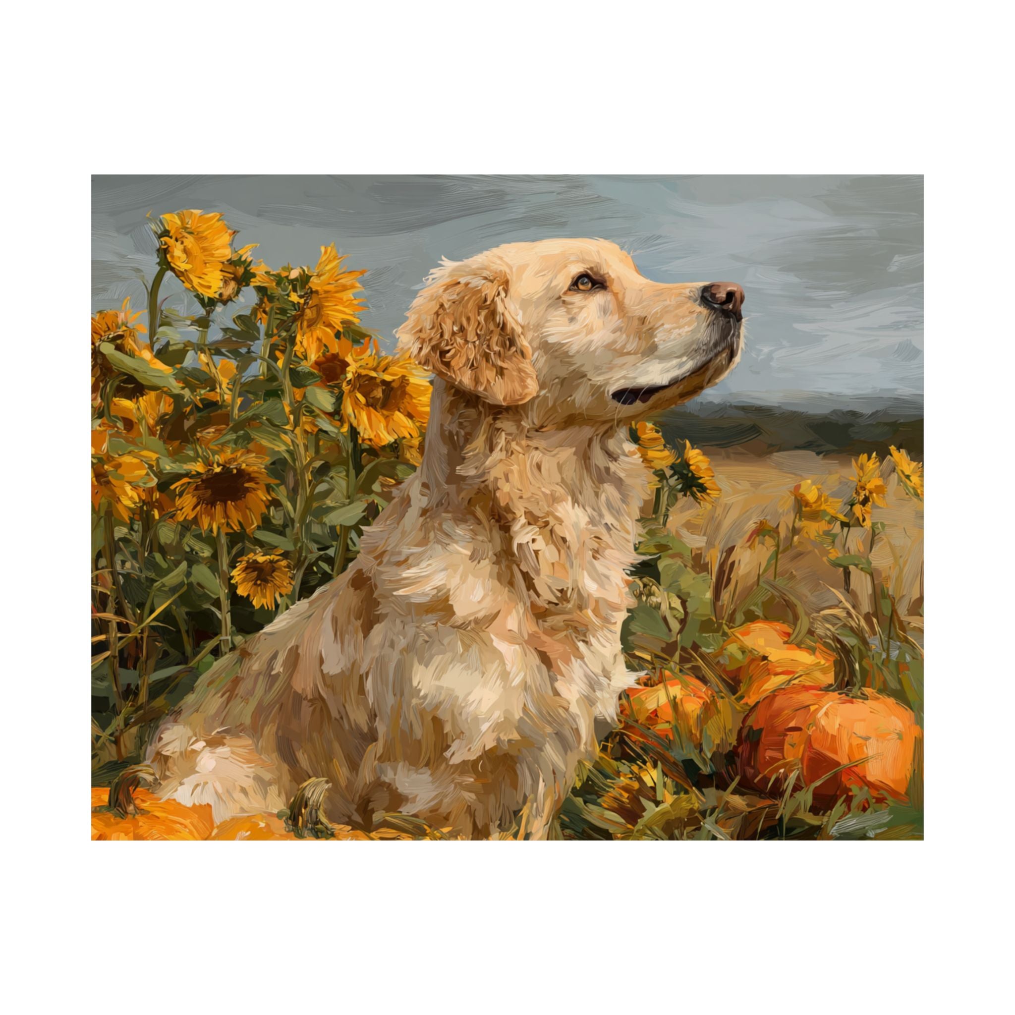 Golden Retriever 3- Sunflower Season Collection