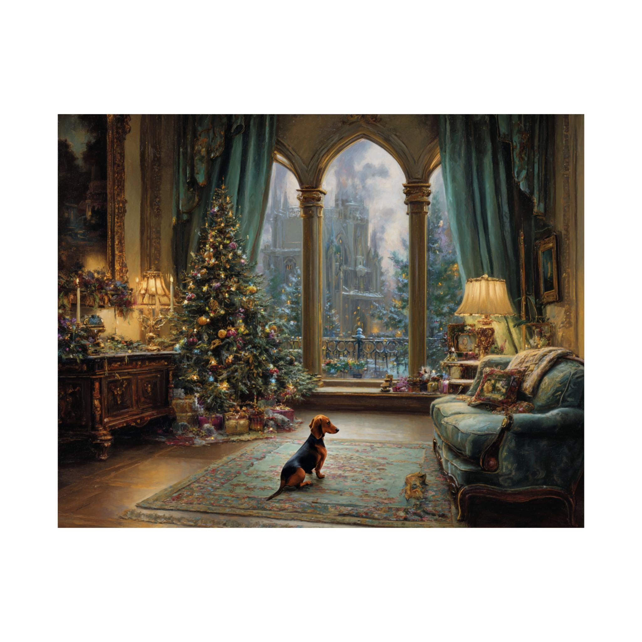 Dachshund 4- Cozy Christmas Collection