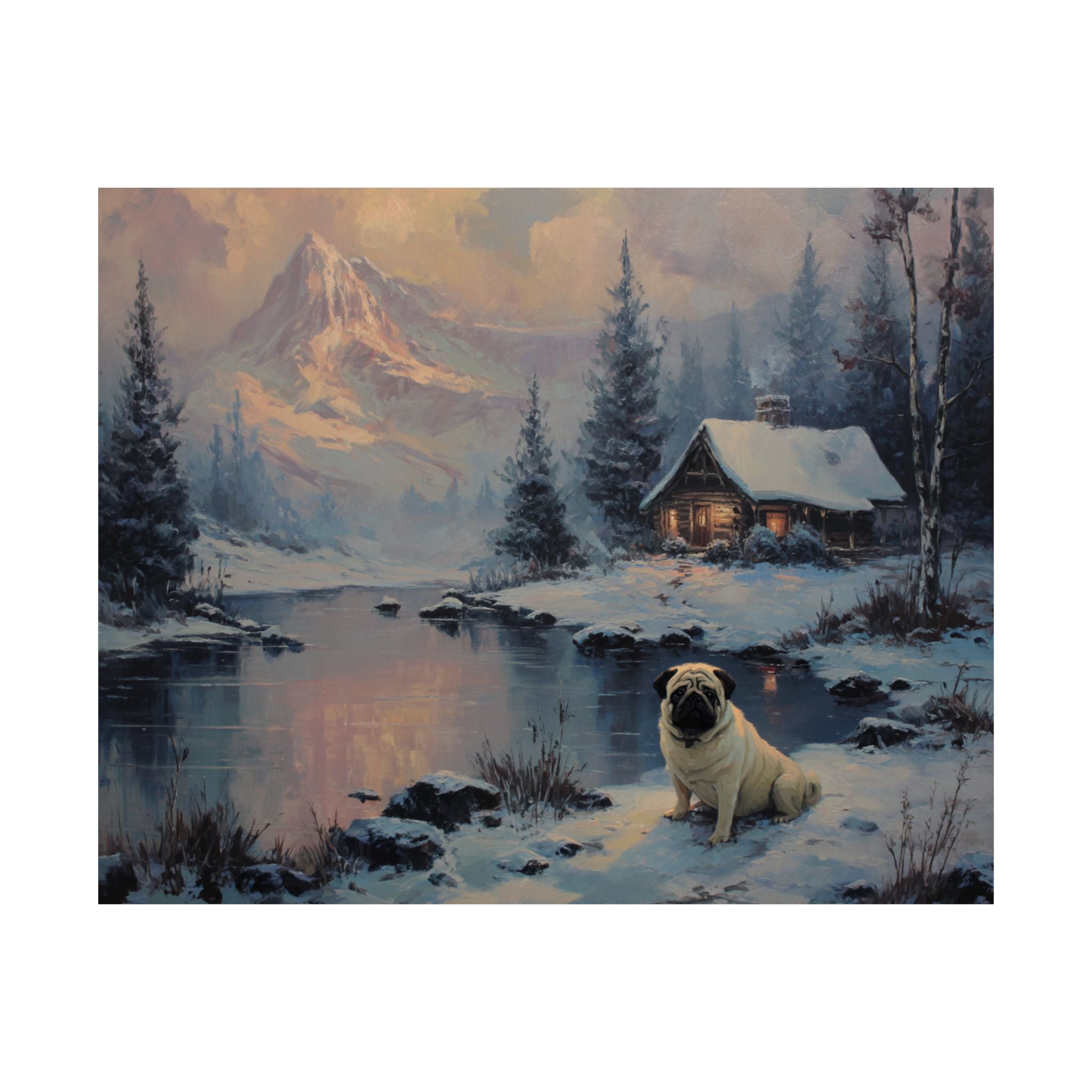 Pug 8- Winter Whiskers Collection