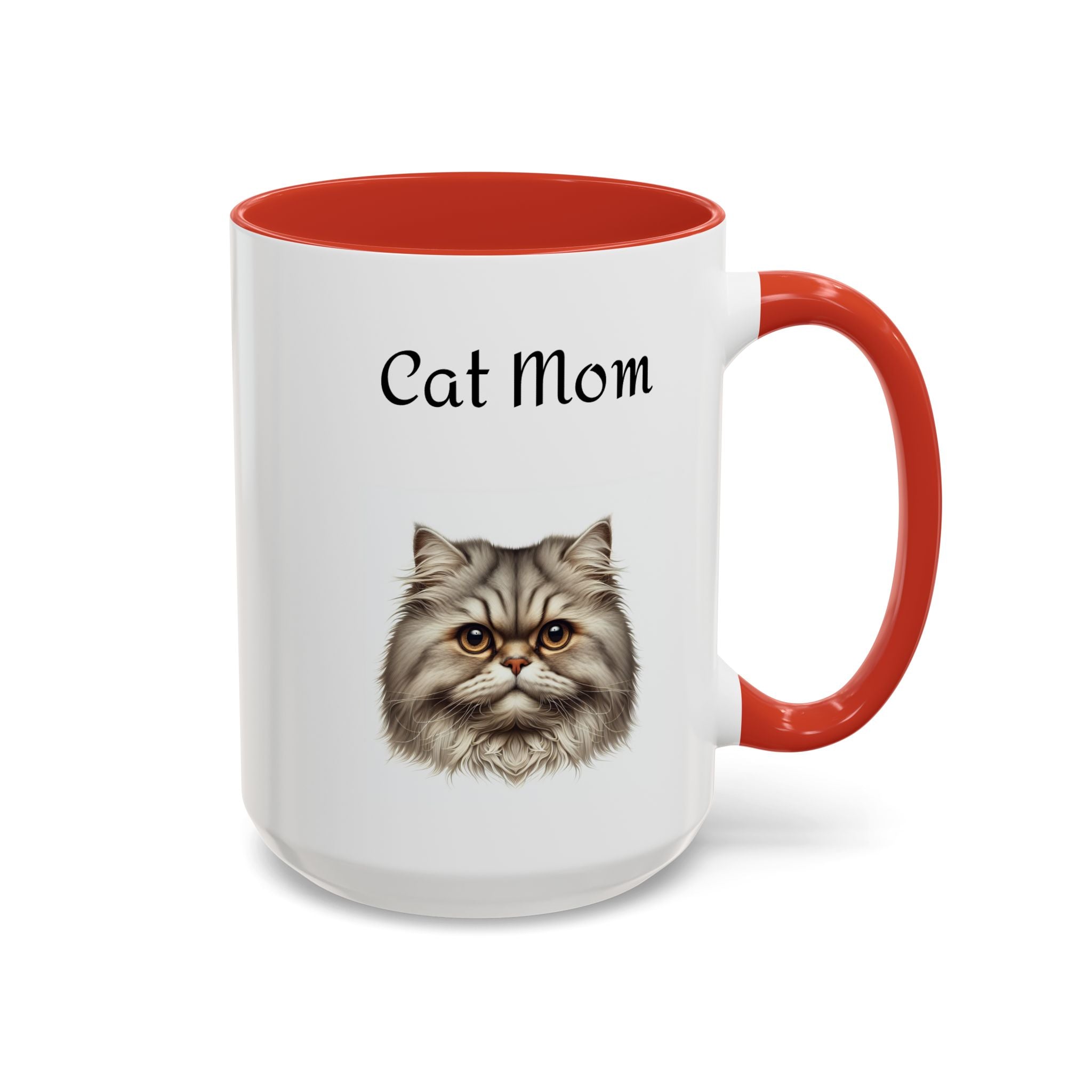 Cat Mom Accent Mug