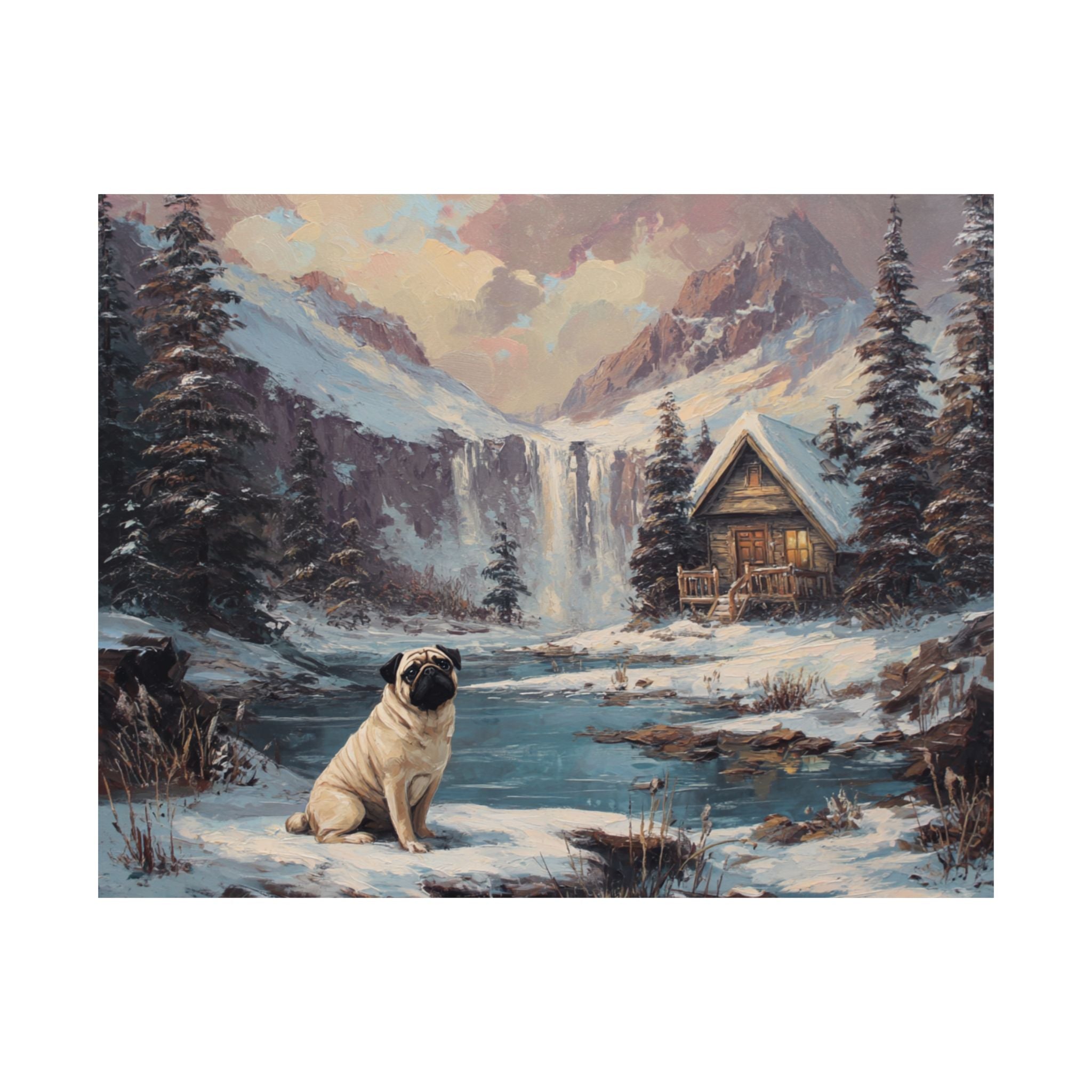 Pug 5- Winter Whiskers Collection