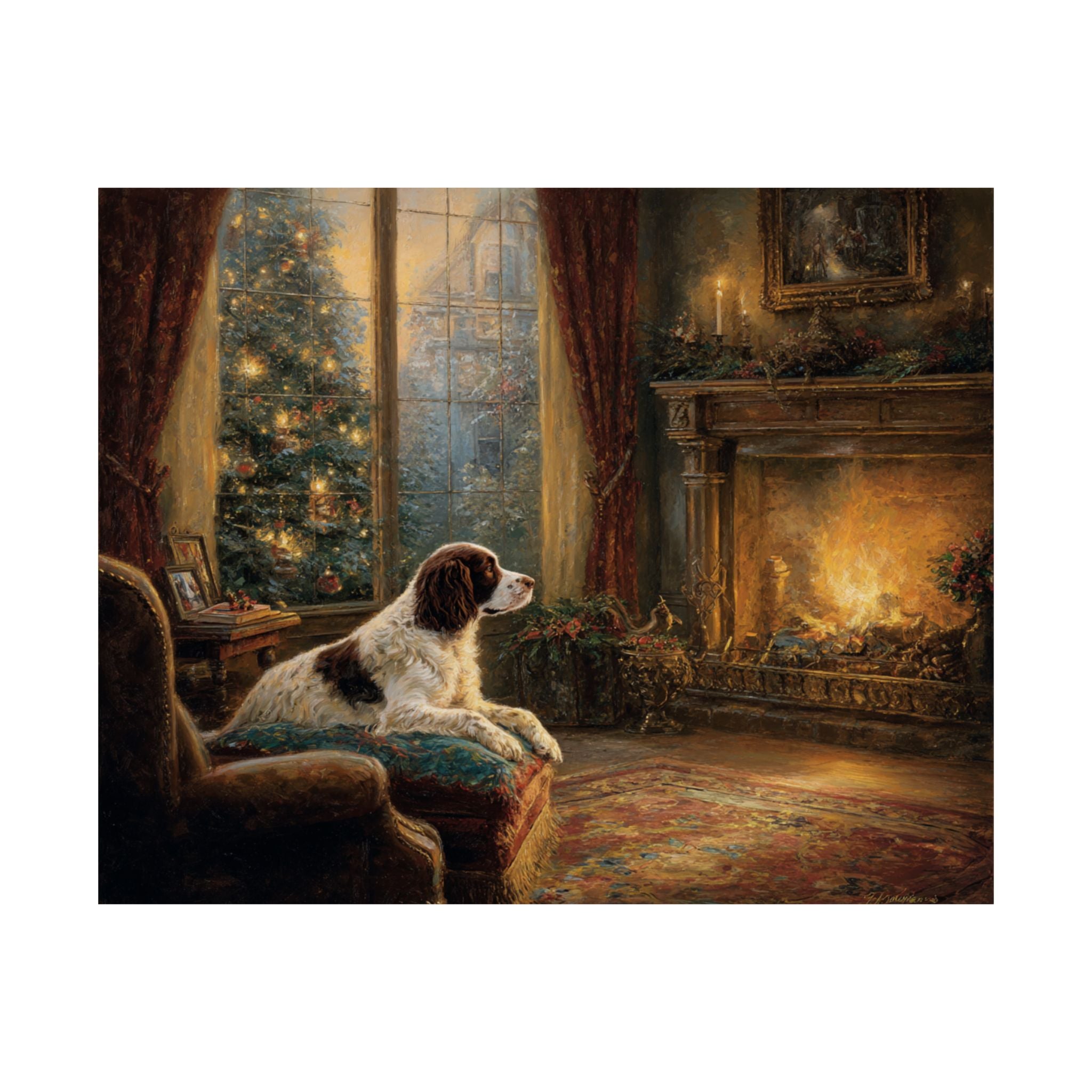 Springer Spaniel 9- Cozy Christmas Collection