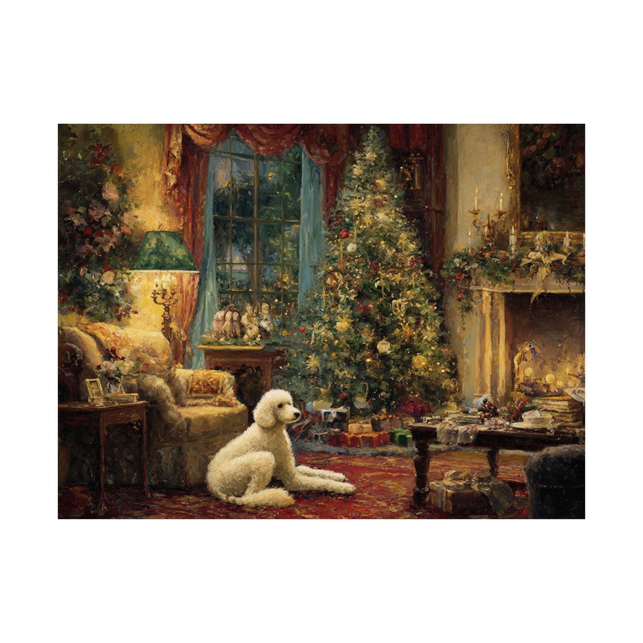 Poodle 2- Cozy Christmas Collection