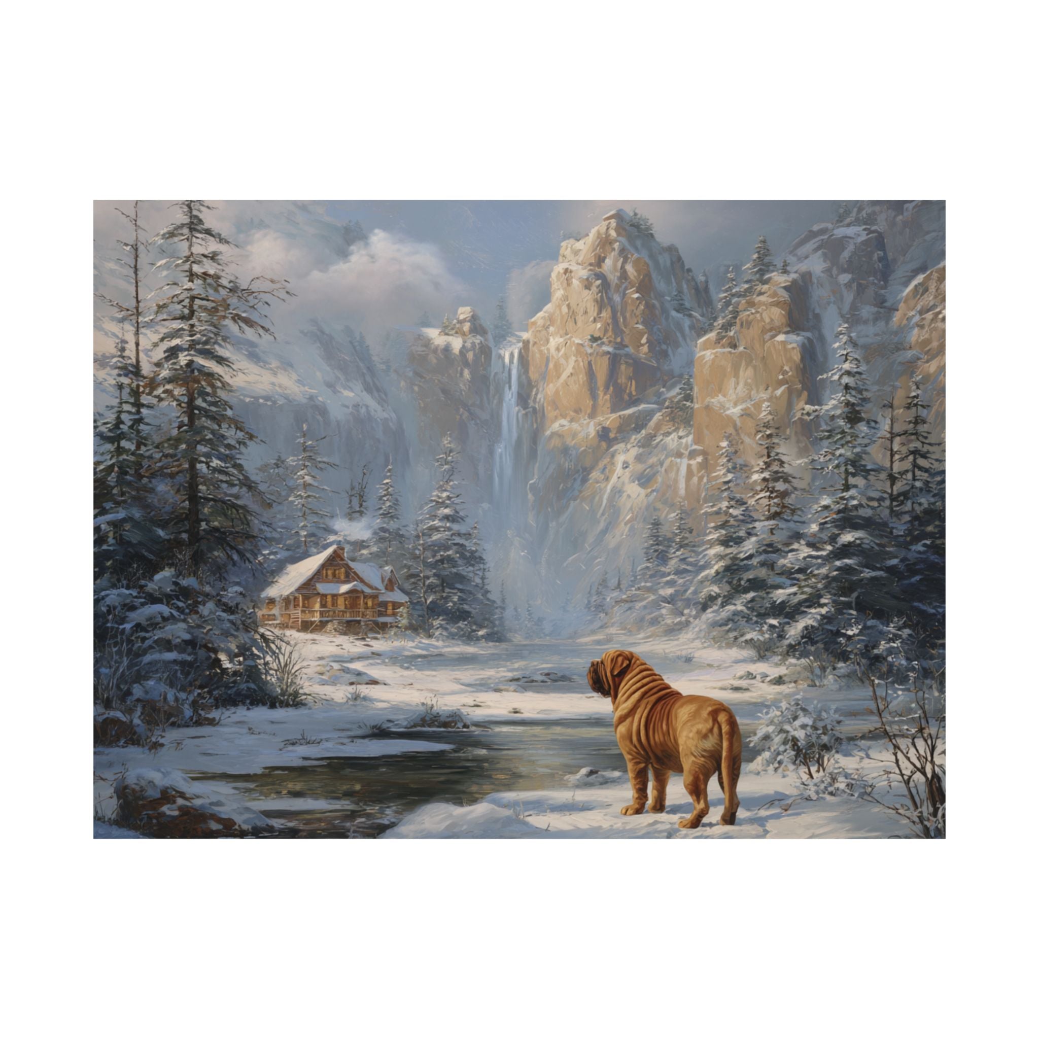 French Mastiff 4- Winter Whiskers Collection