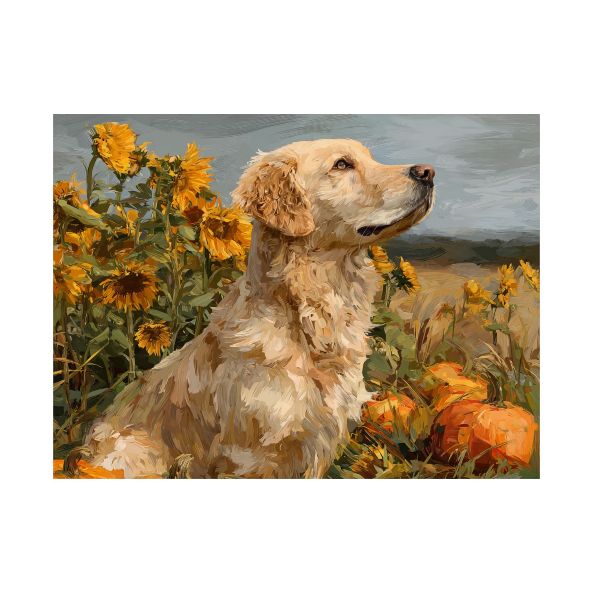 Golden Retriever 3- Sunflower Season Collection