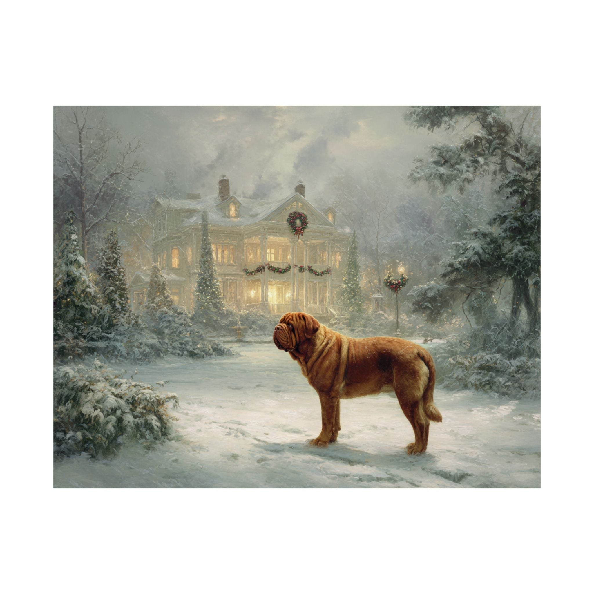 French Mastiff 1- Home for the Holidays Collection