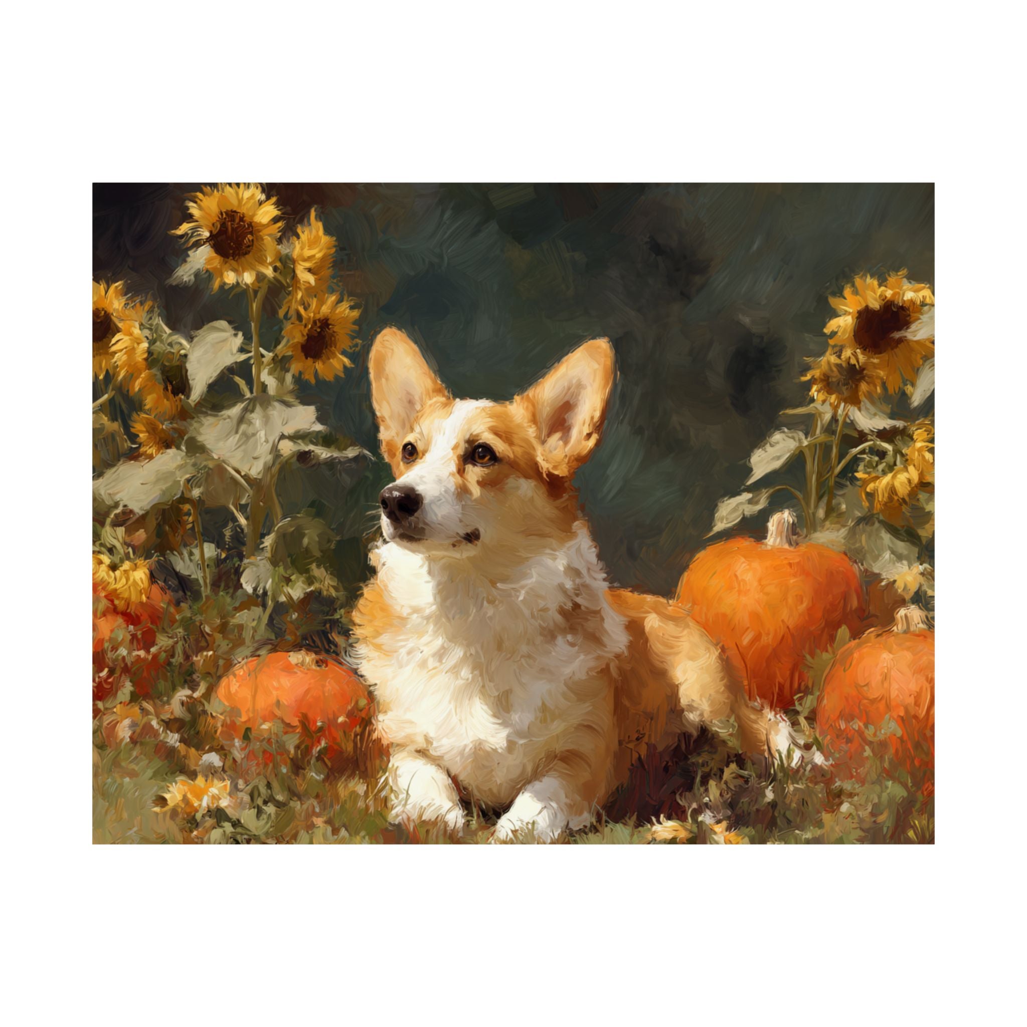 Welsh Corgi 4- Sunflower Season Collection