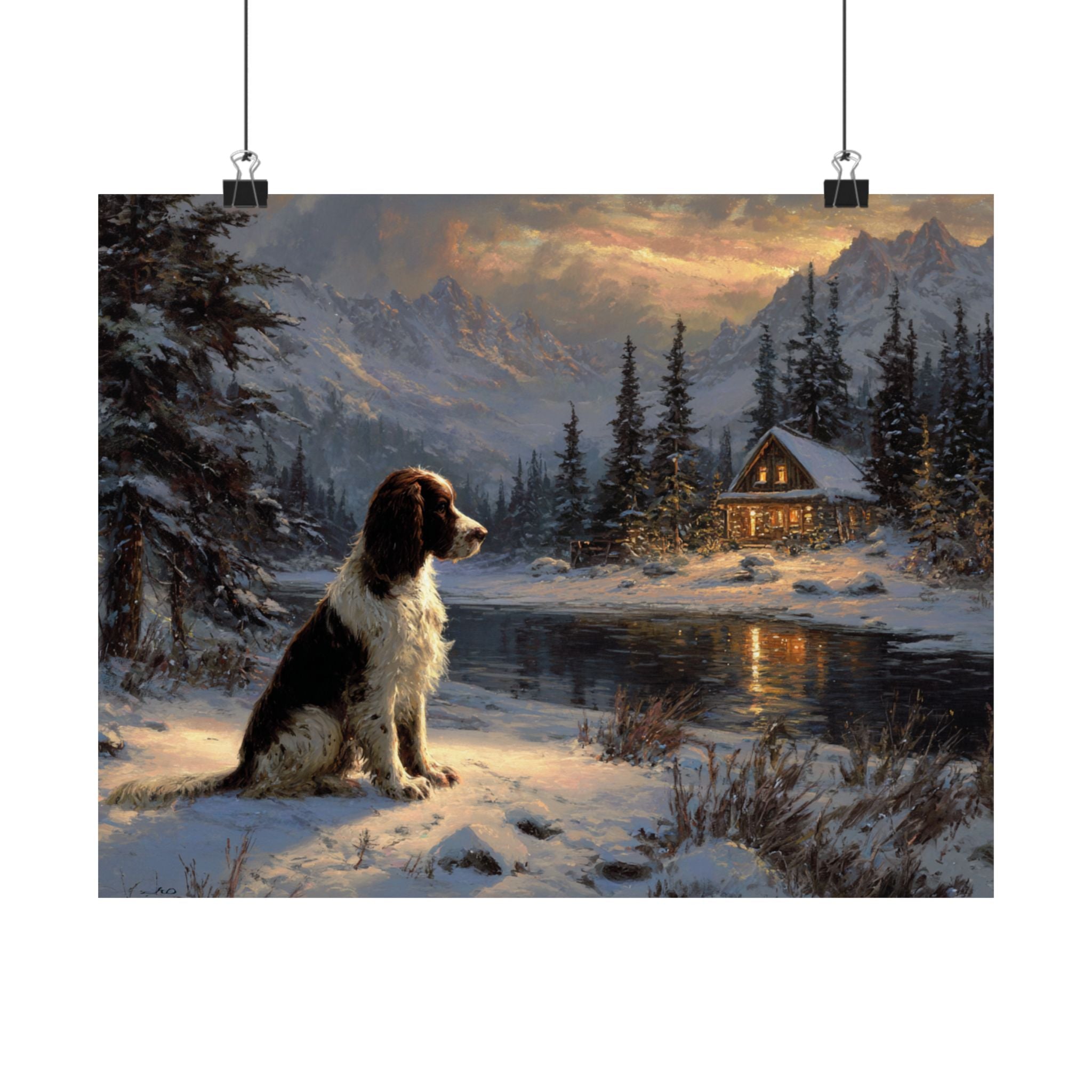 Springer Spaniel 2- Winter Whiskers Collection