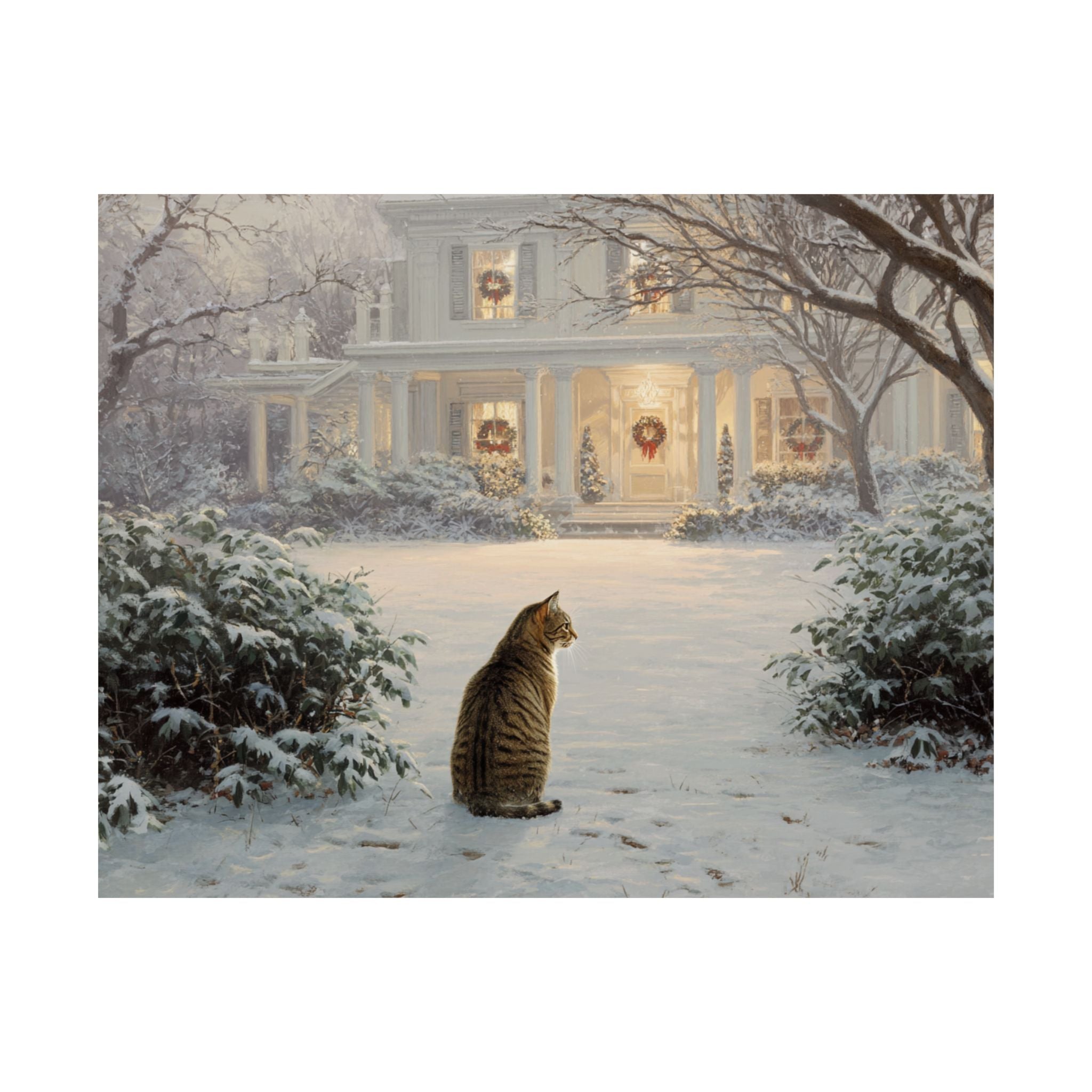 Tabby Cat 4-  Home for the Holidays Collection