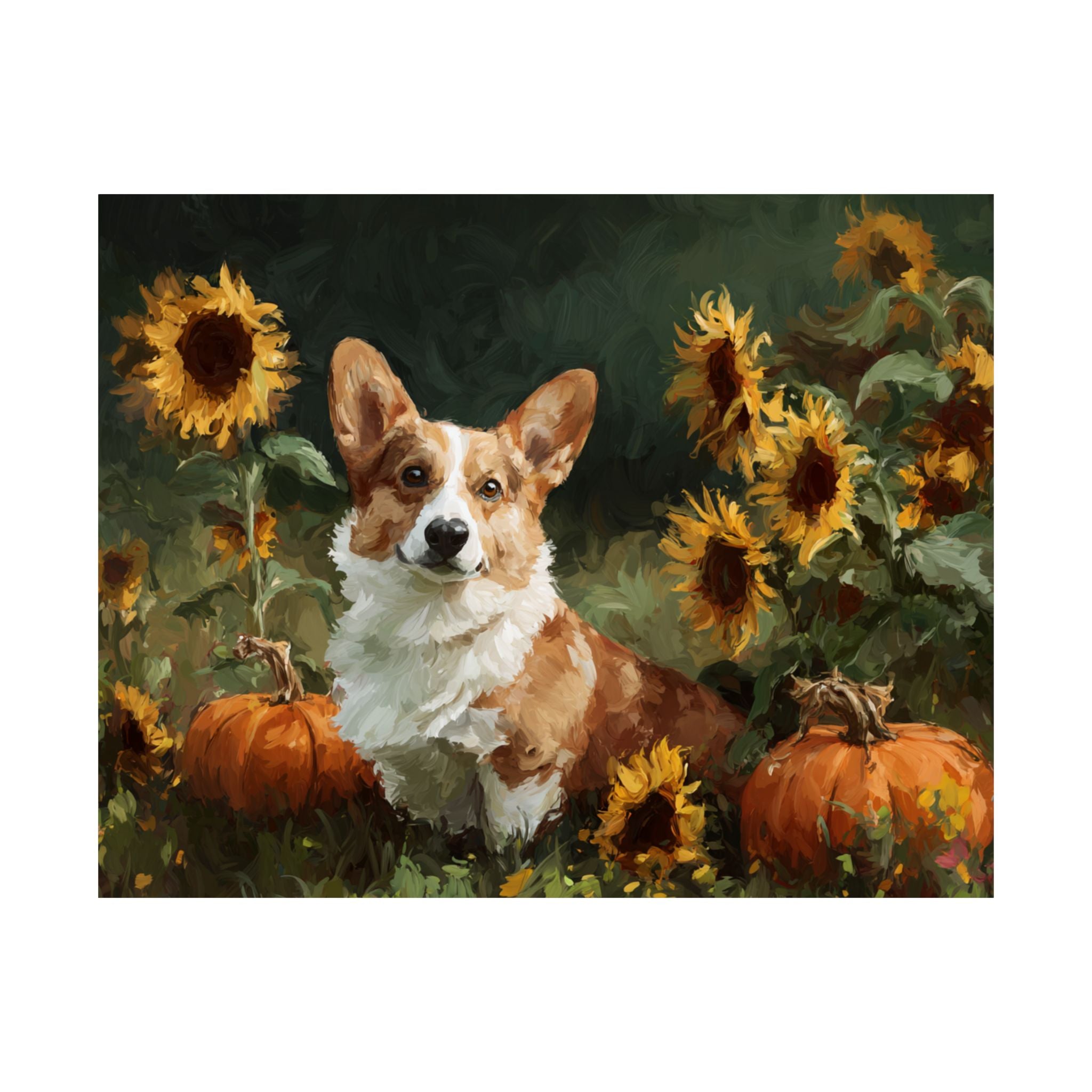 Welsh Corgi 5- Sunflower Season Collection
