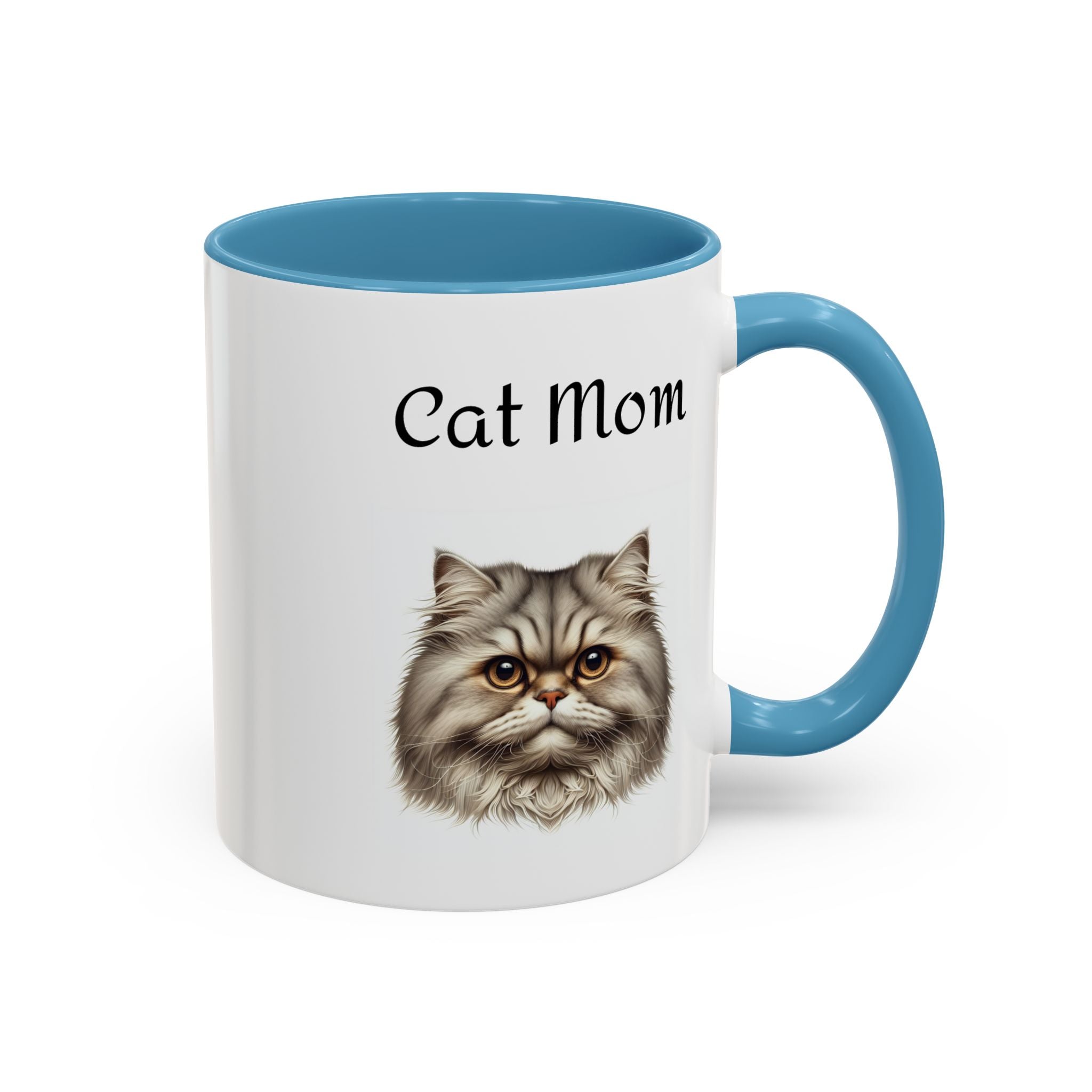 Cat Mom Accent Mug
