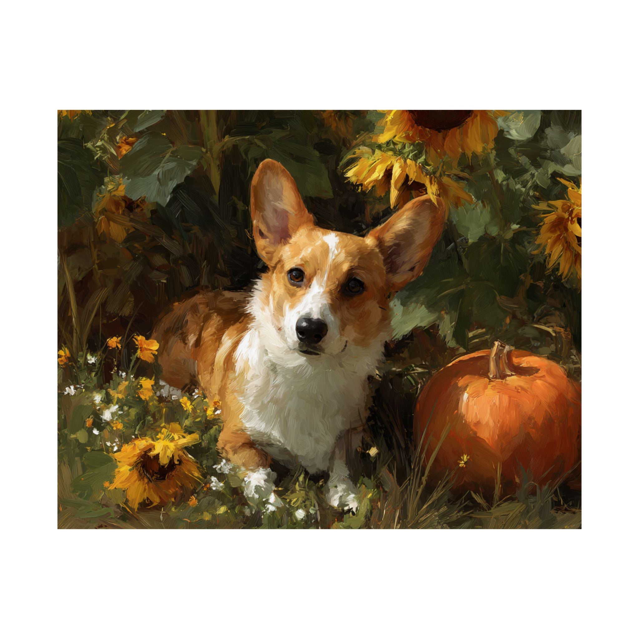 Welsh Corgi 1- Sunflower Season Collection