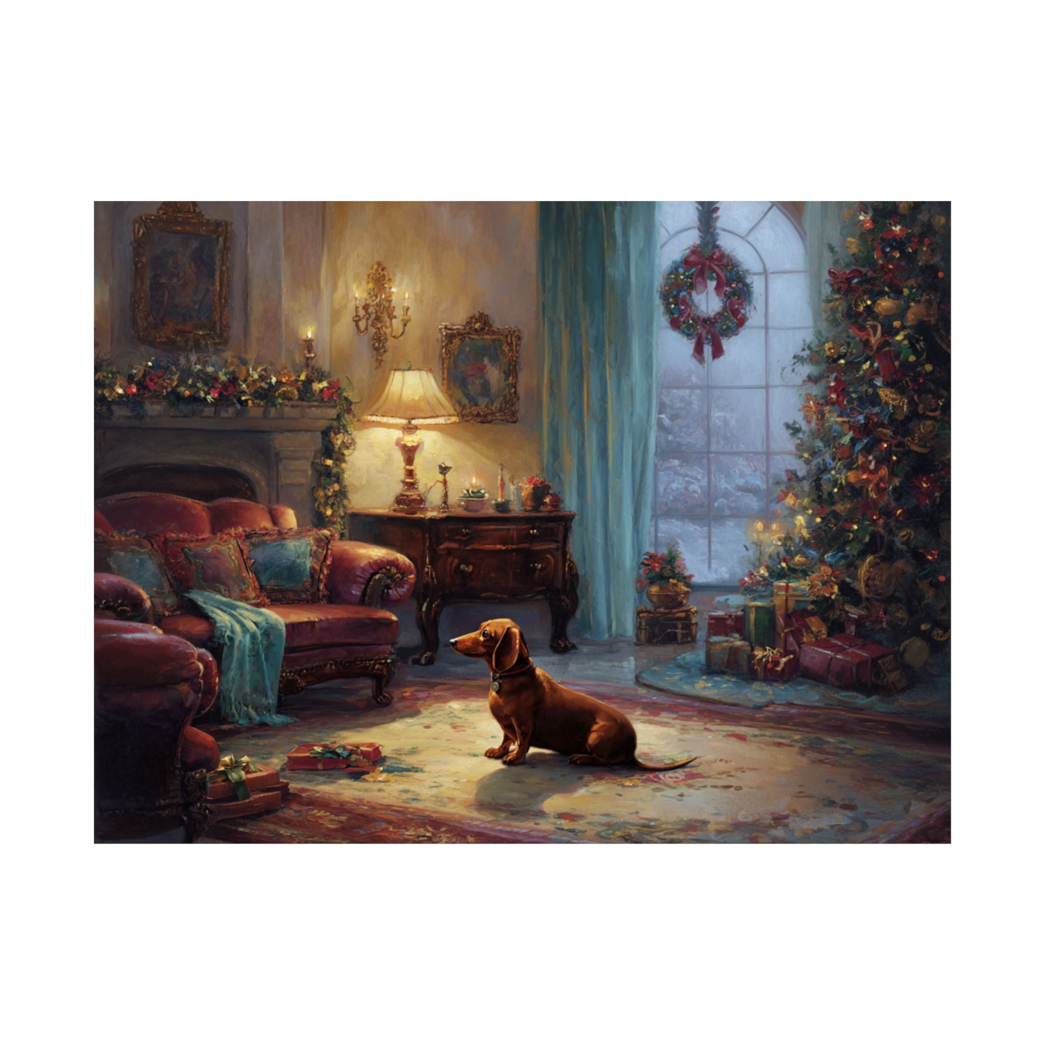 Dachshund 1- Cozy Christmas Collection