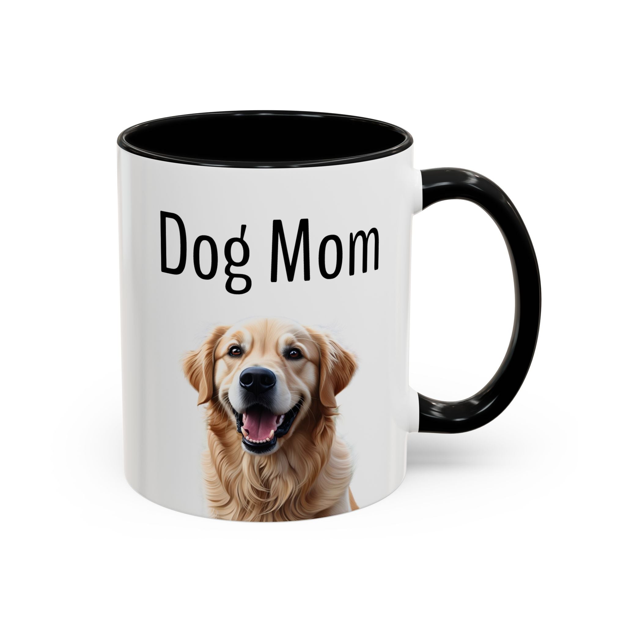 'Dog Mom' Golden Retriever Mug