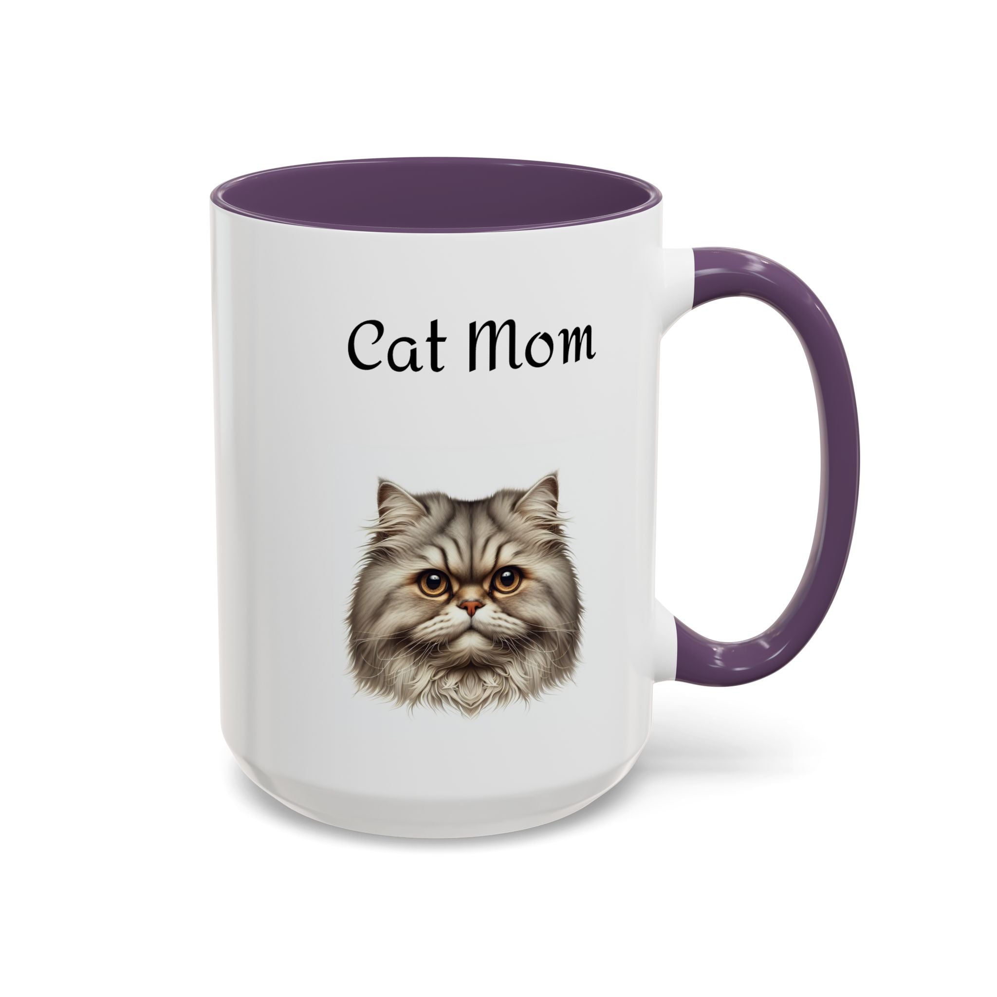Cat Mom Accent Mug