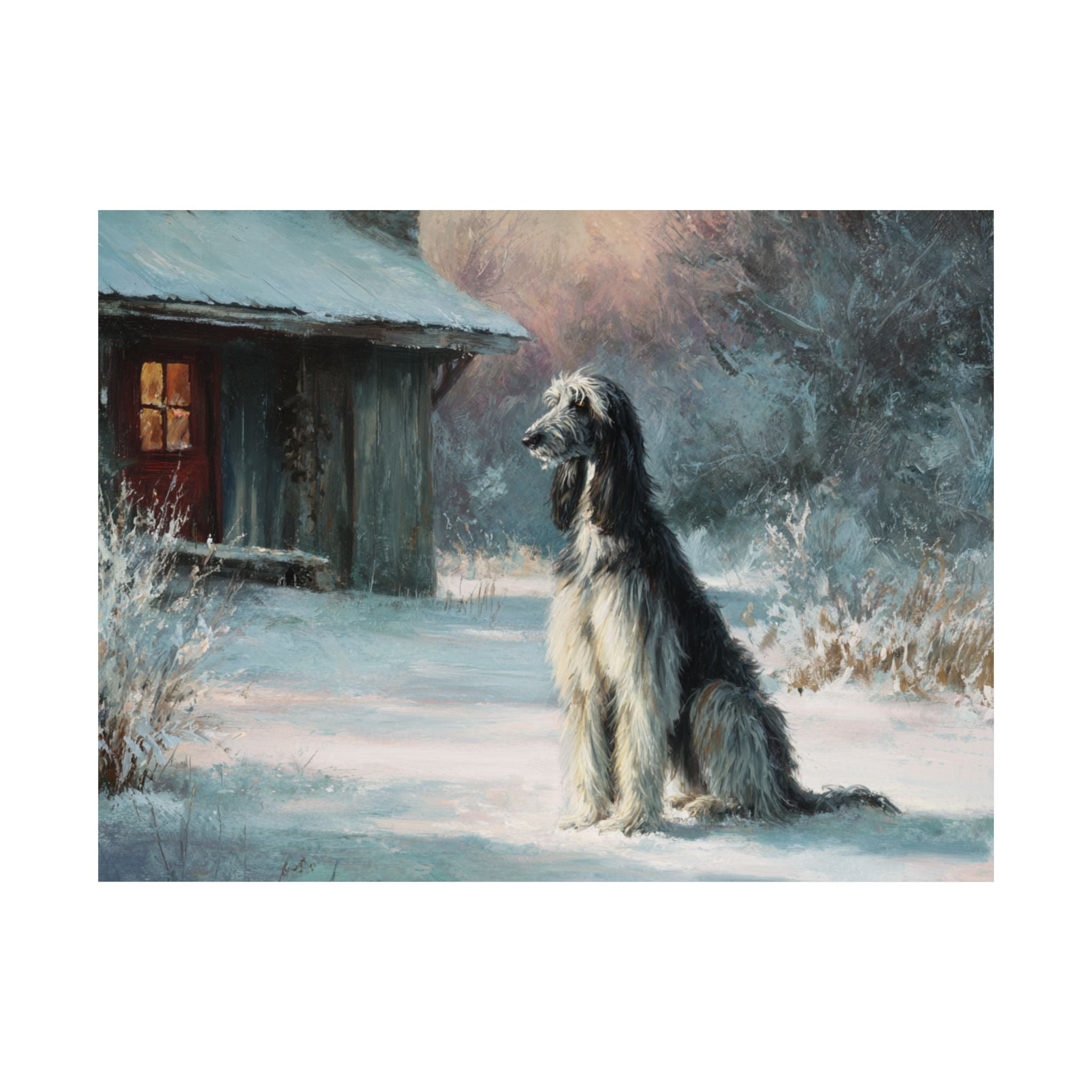 Afghan Hound 7- Winter Whiskers Collection