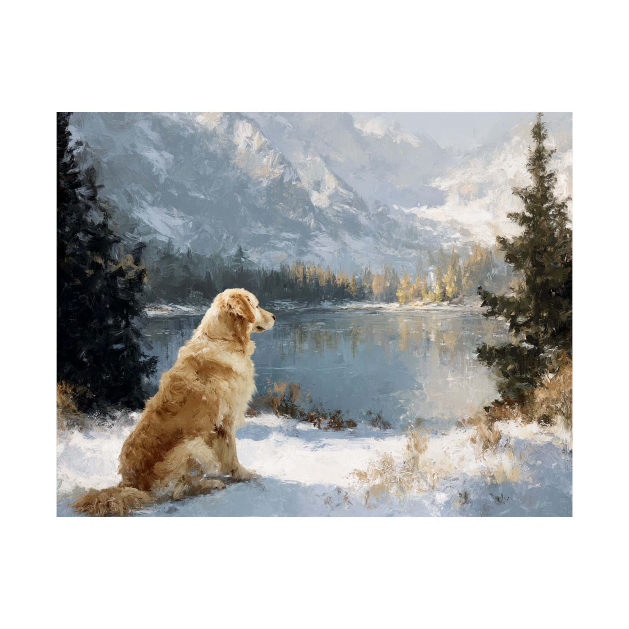 Golden Retriever 2- Winter Whiskers Collection
