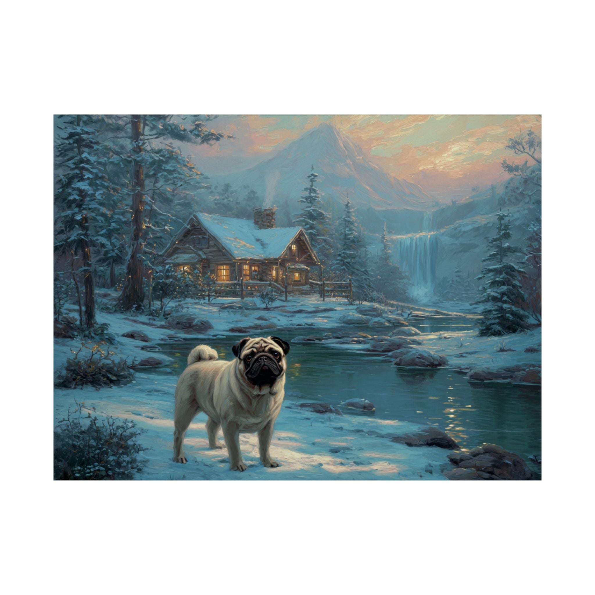 Pug 4- Winter Whiskers Collection