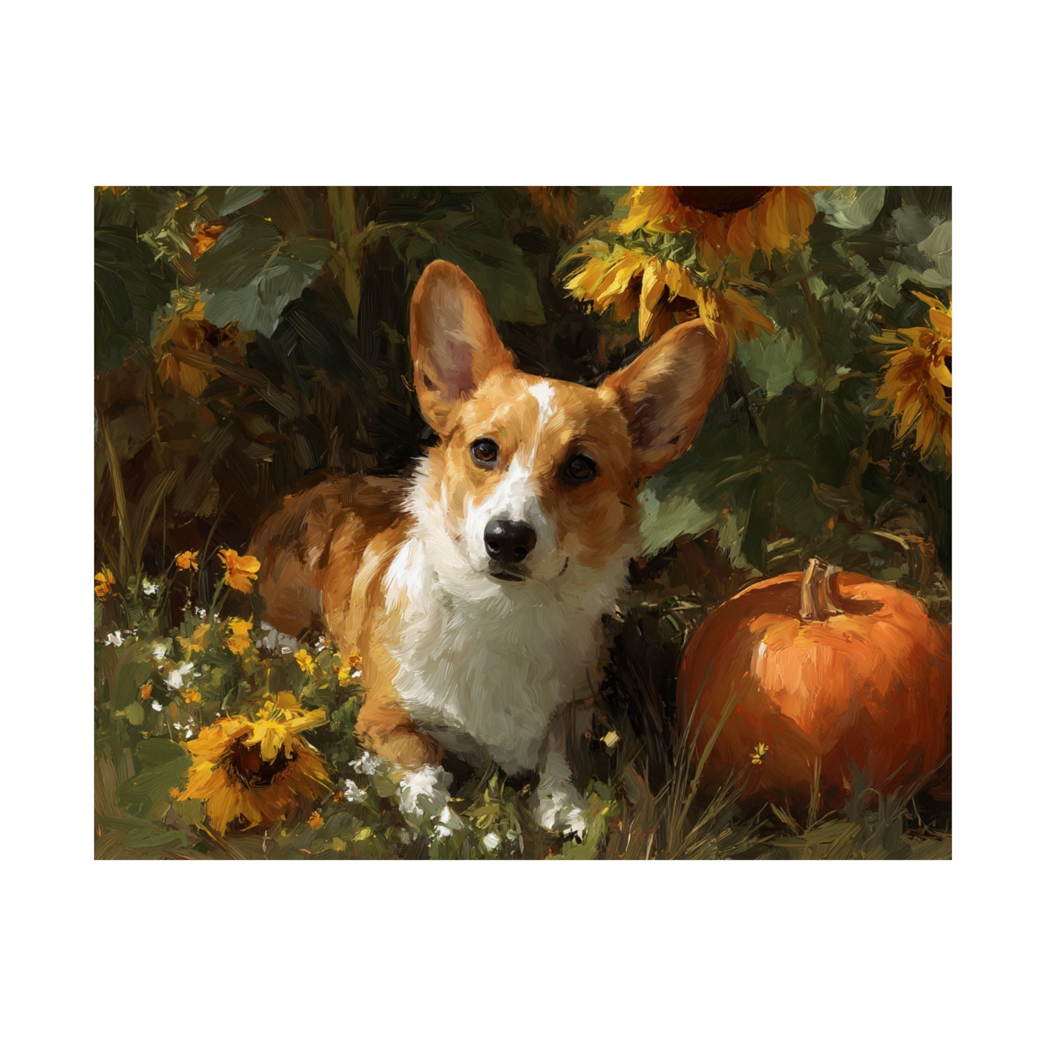 Welsh Corgi 1- Sunflower Season Collection