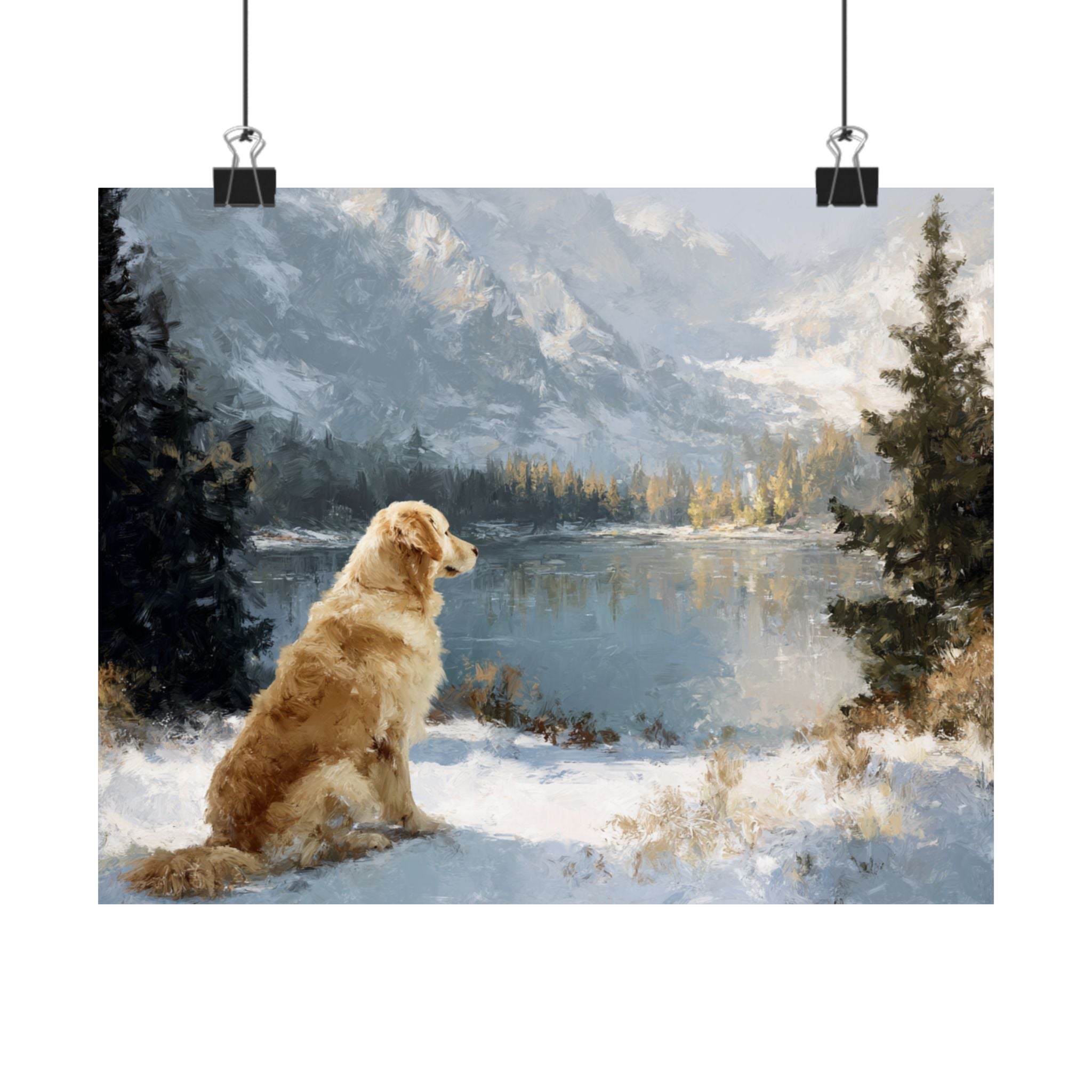 Golden Retriever 2- Winter Whiskers Collection