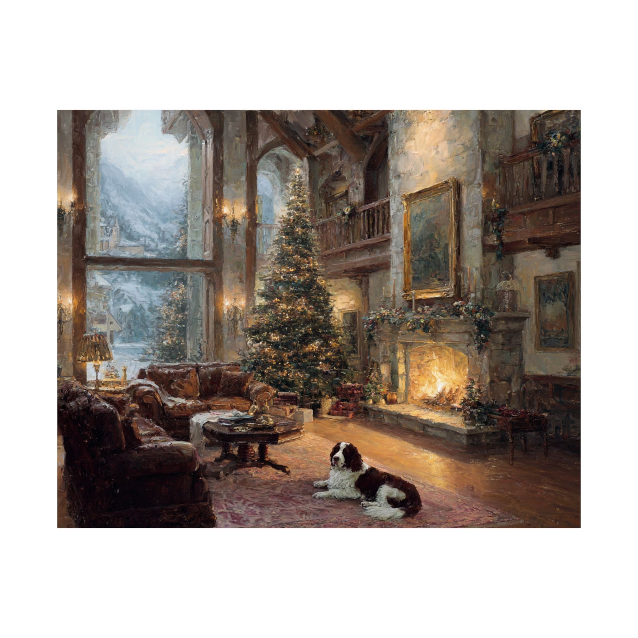 Springer Spaniel 8- Cozy Christmas Collection