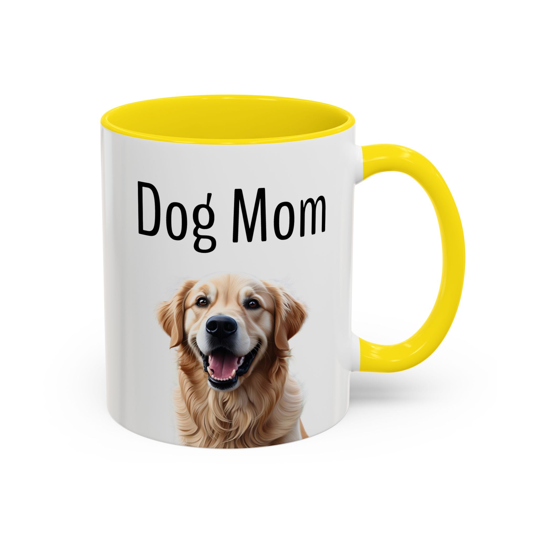 'Dog Mom' Golden Retriever Mug