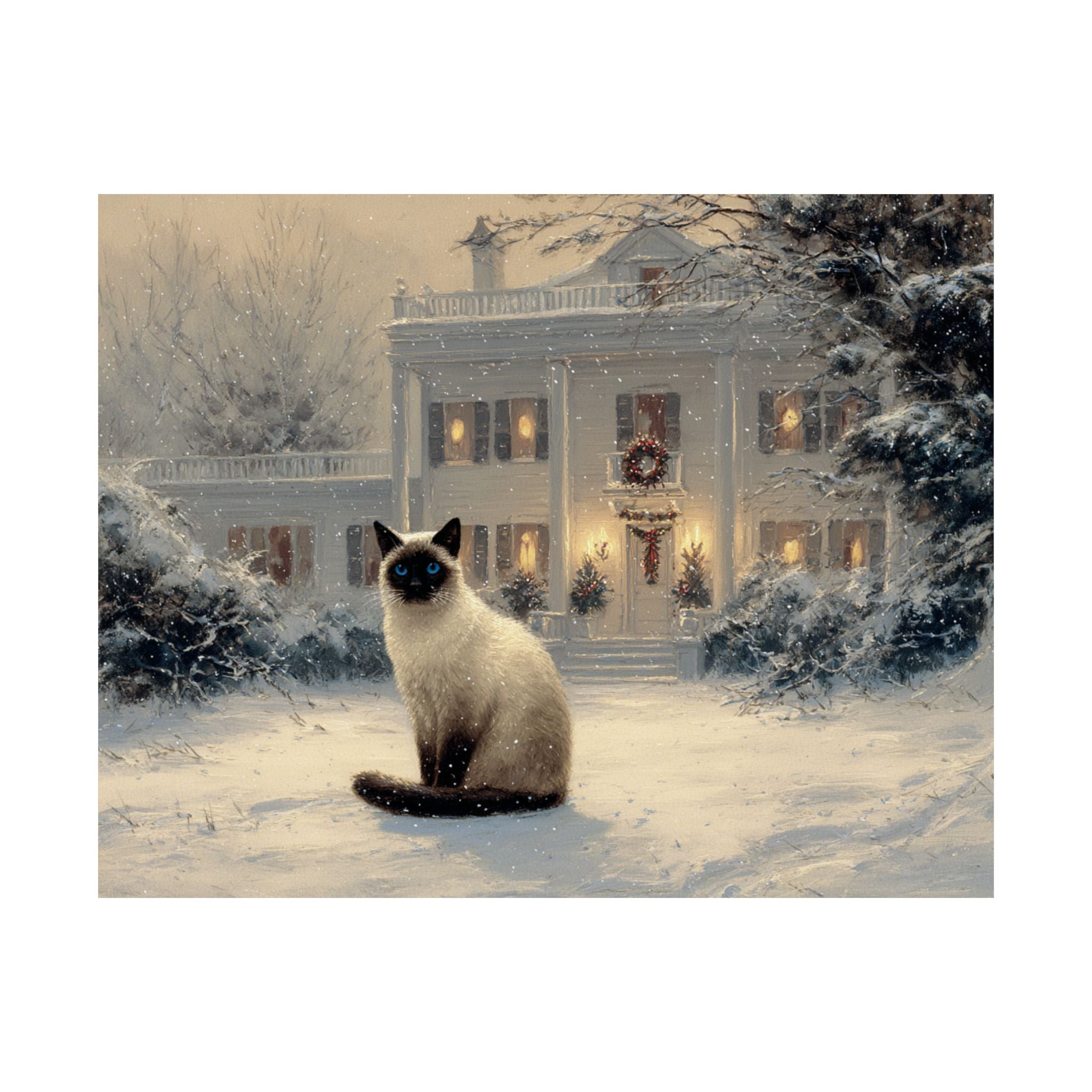 Siamese Cat 1- Home for the Holidays Collection