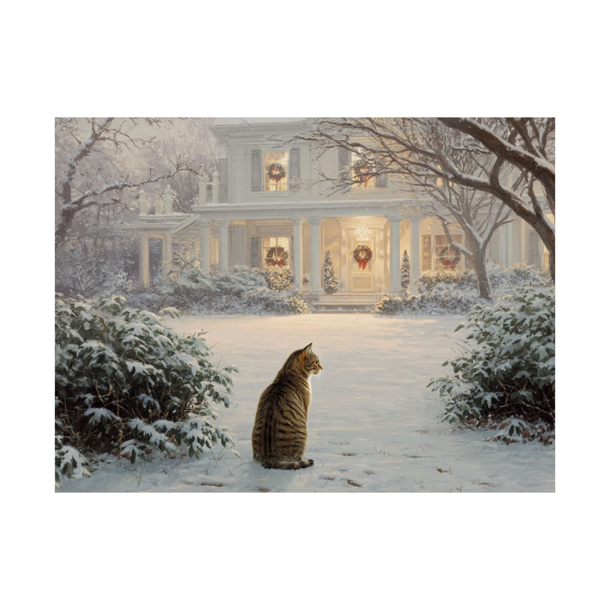 Tabby Cat 4-  Home for the Holidays Collection