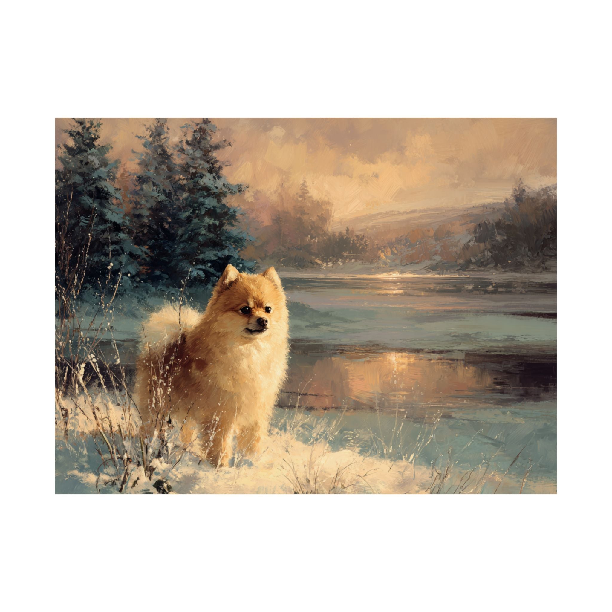 Pomeranian 1- Winter Whiskers Collection