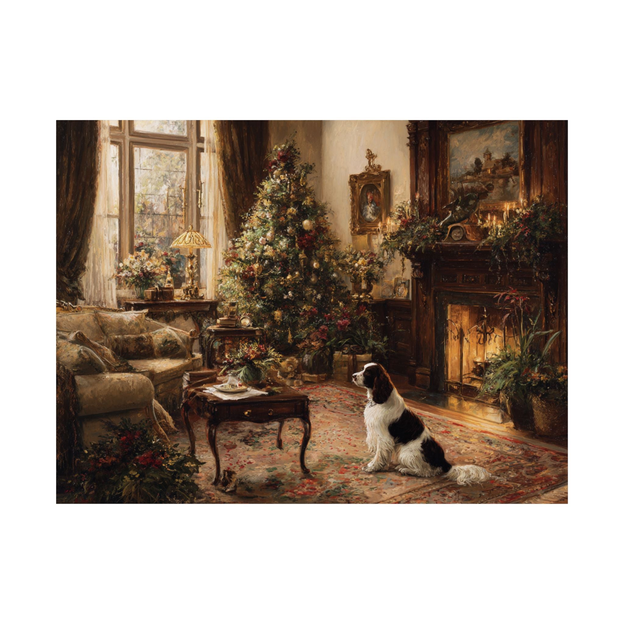 Springer Spaniel 5- Cozy Christmas Collection