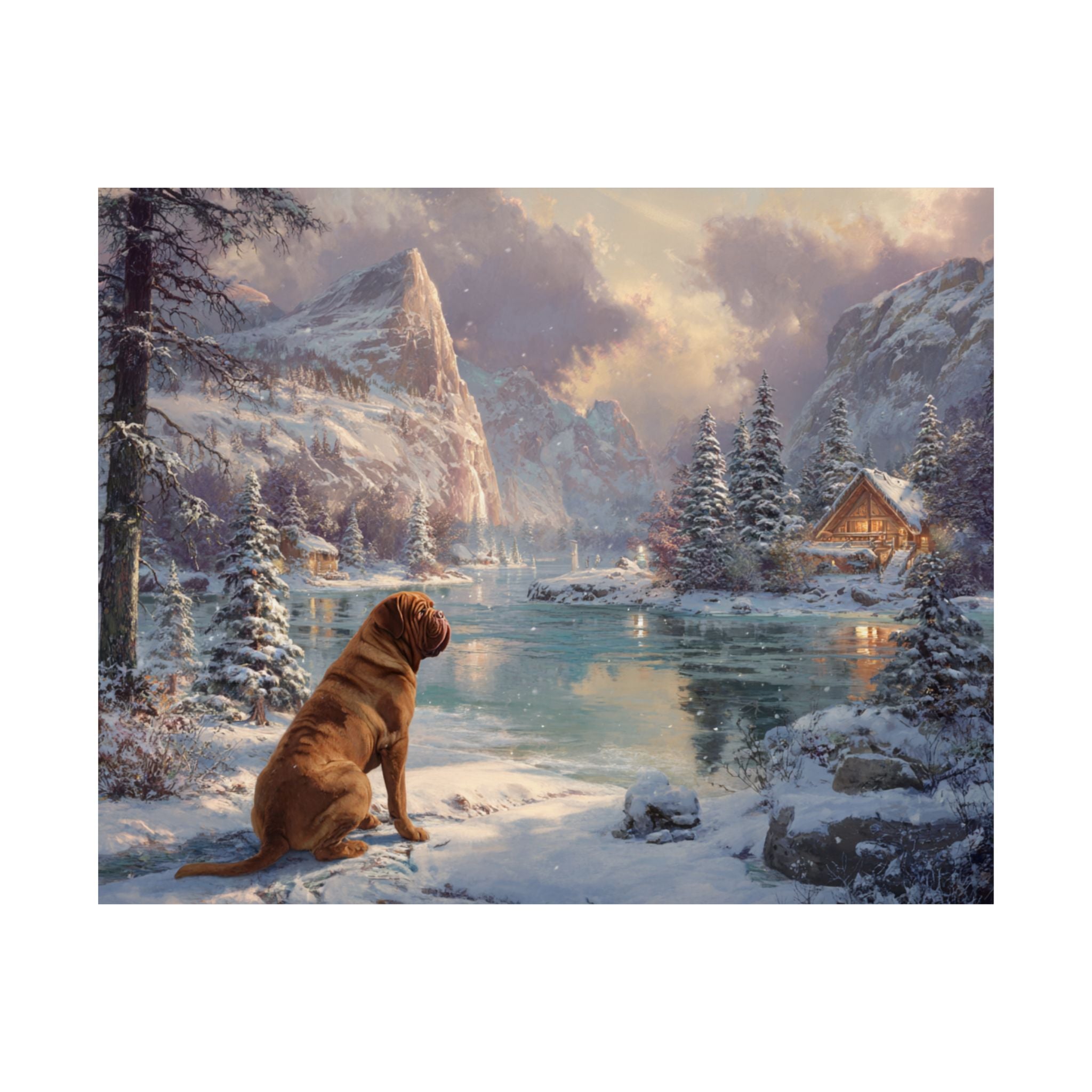 French Mastiff 5- Winter Whiskers Collection